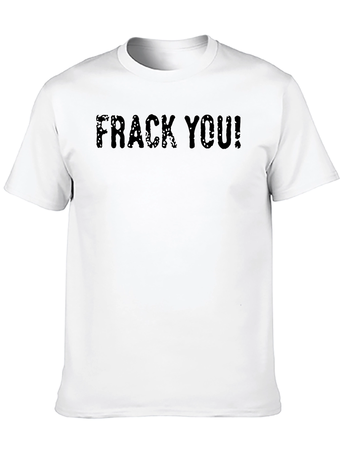 Frack You! Graphic Print T-Shirt - Black
