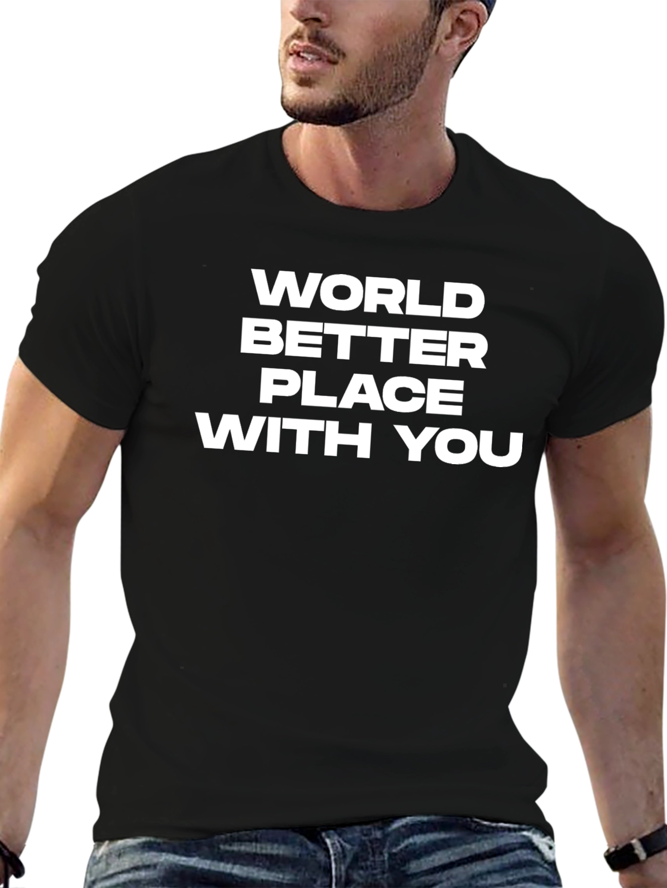 World Better Place With You Graphic Tee