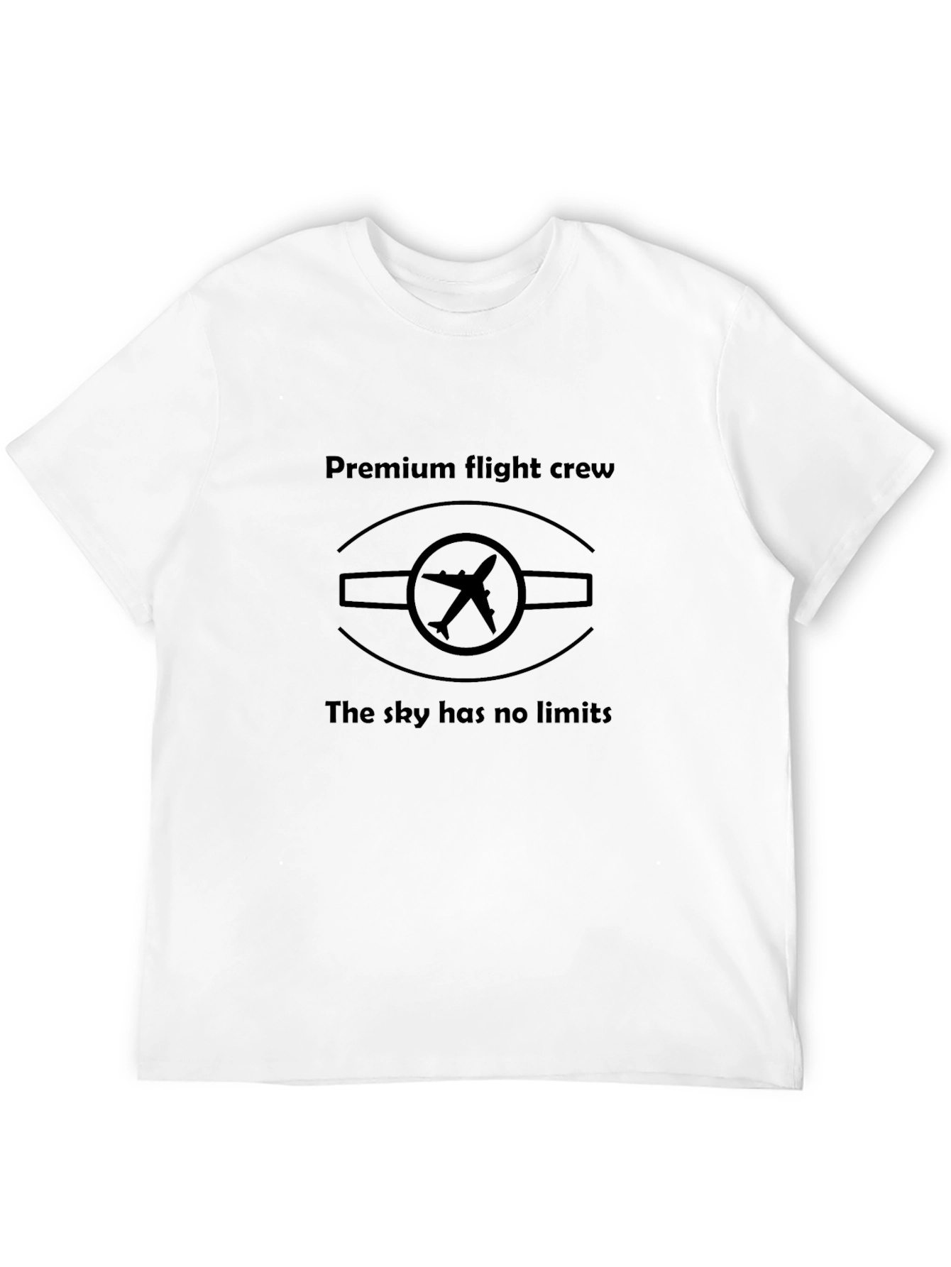 Premium Flight Crew T-Shirt - Skys the Limit Design
