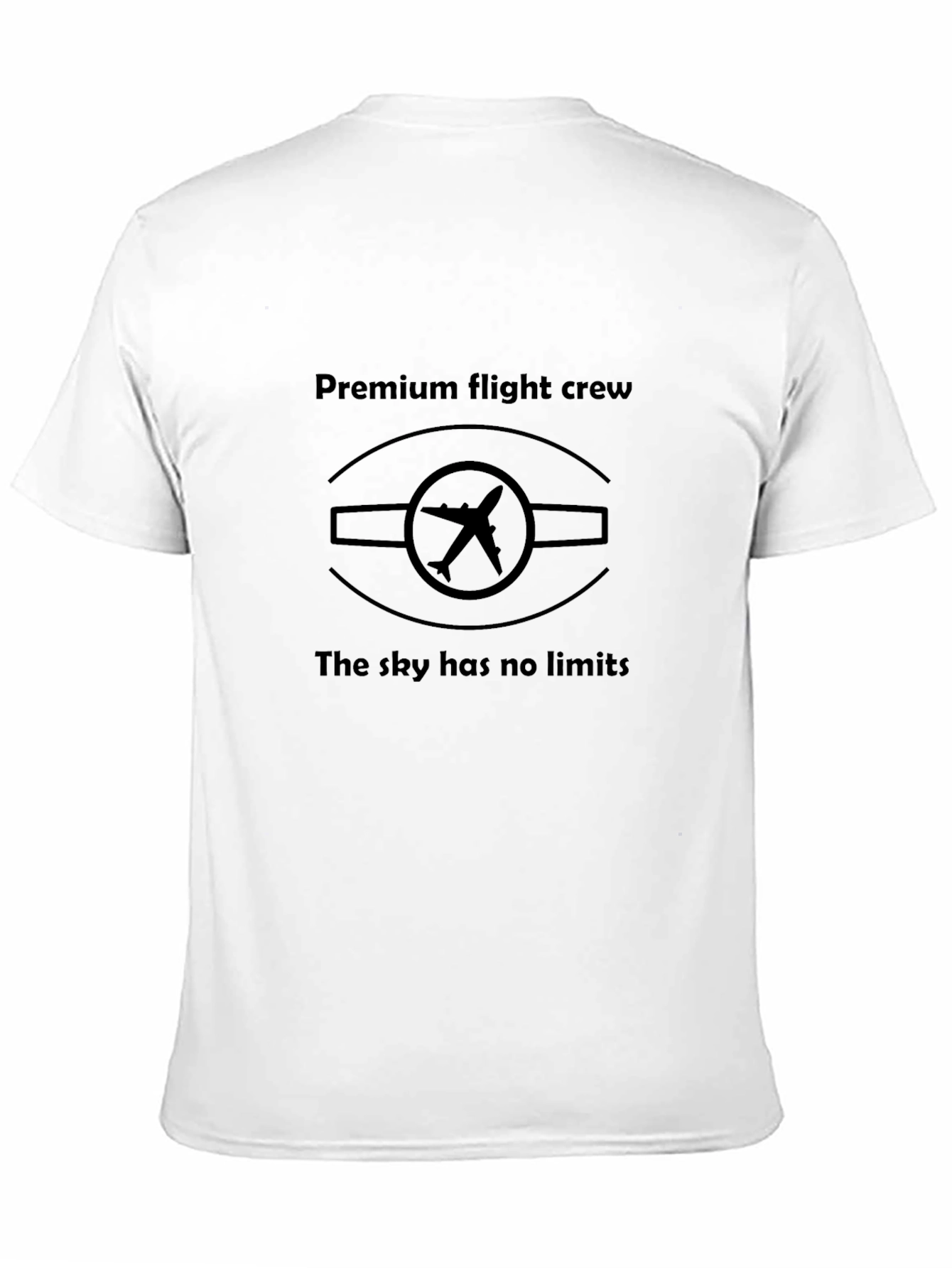 Premium Flight Crew T-Shirt - Skys the Limit Design