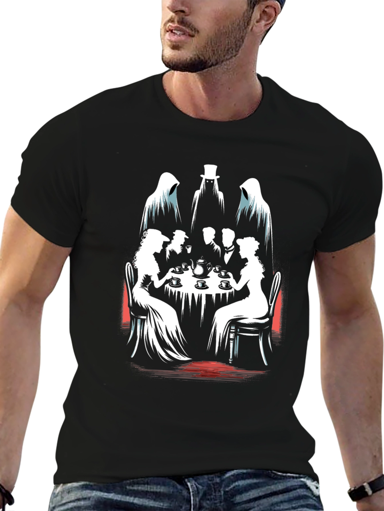 Ghostly Tea Party Graphic Tee