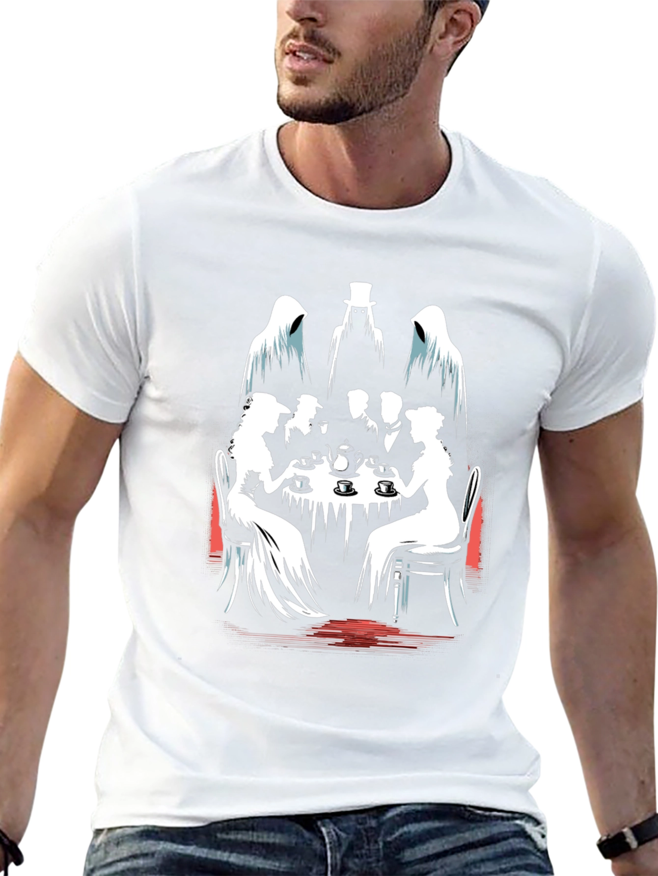 Ghostly Tea Party Graphic Tee