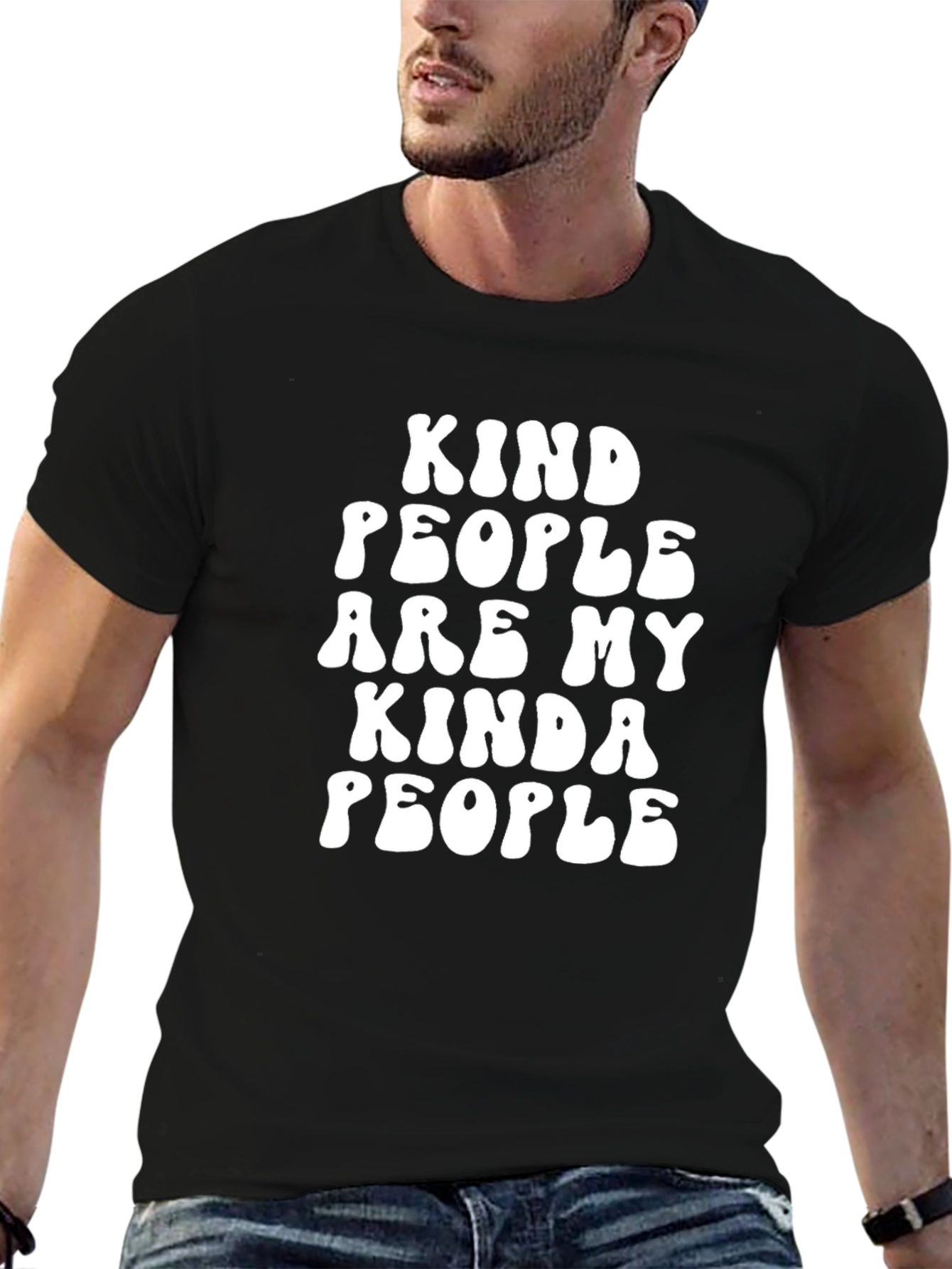 Kind People Graphic T-Shirt - Black