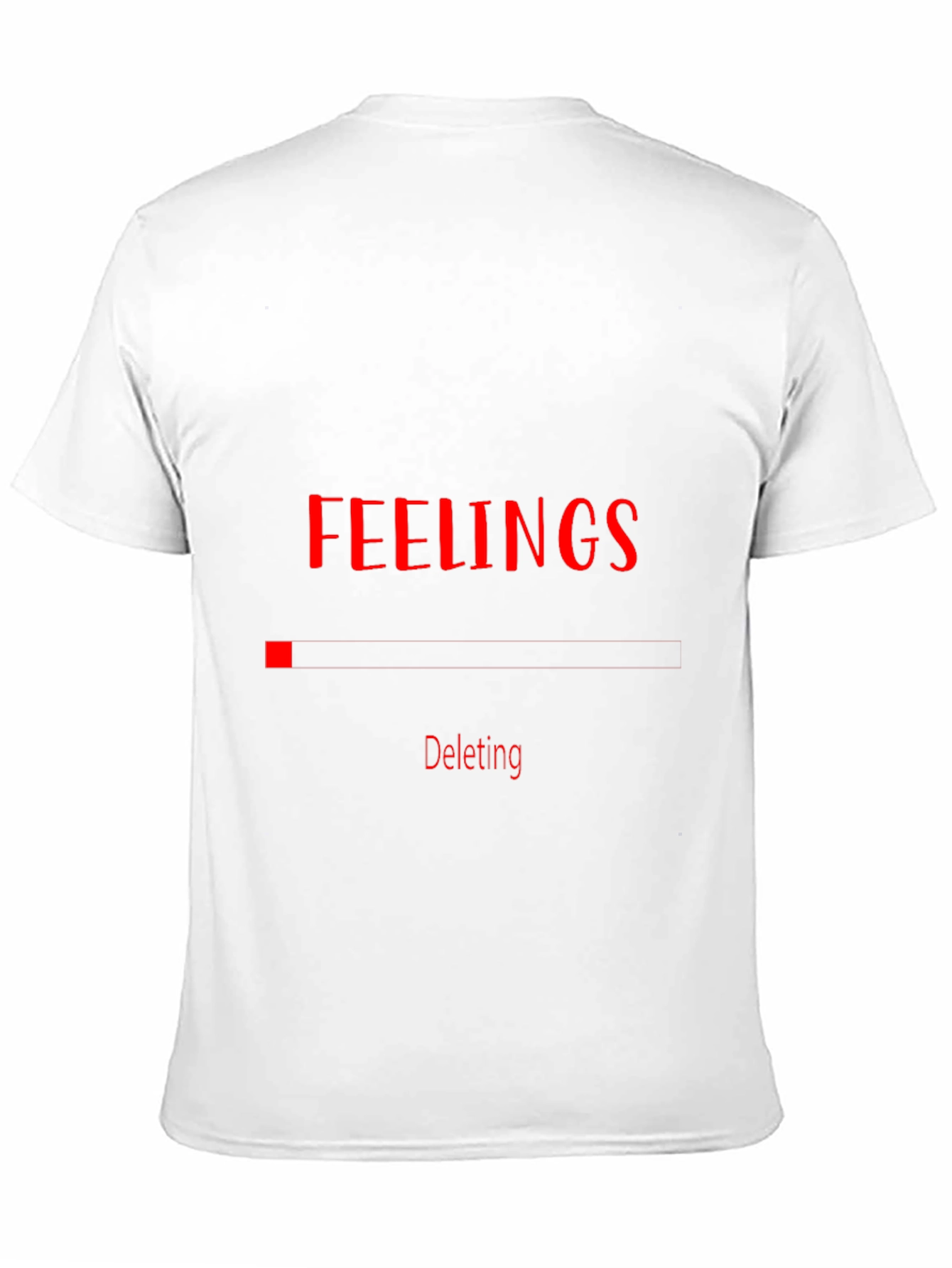 Deleting Feelings Graphic Black T-Shirt