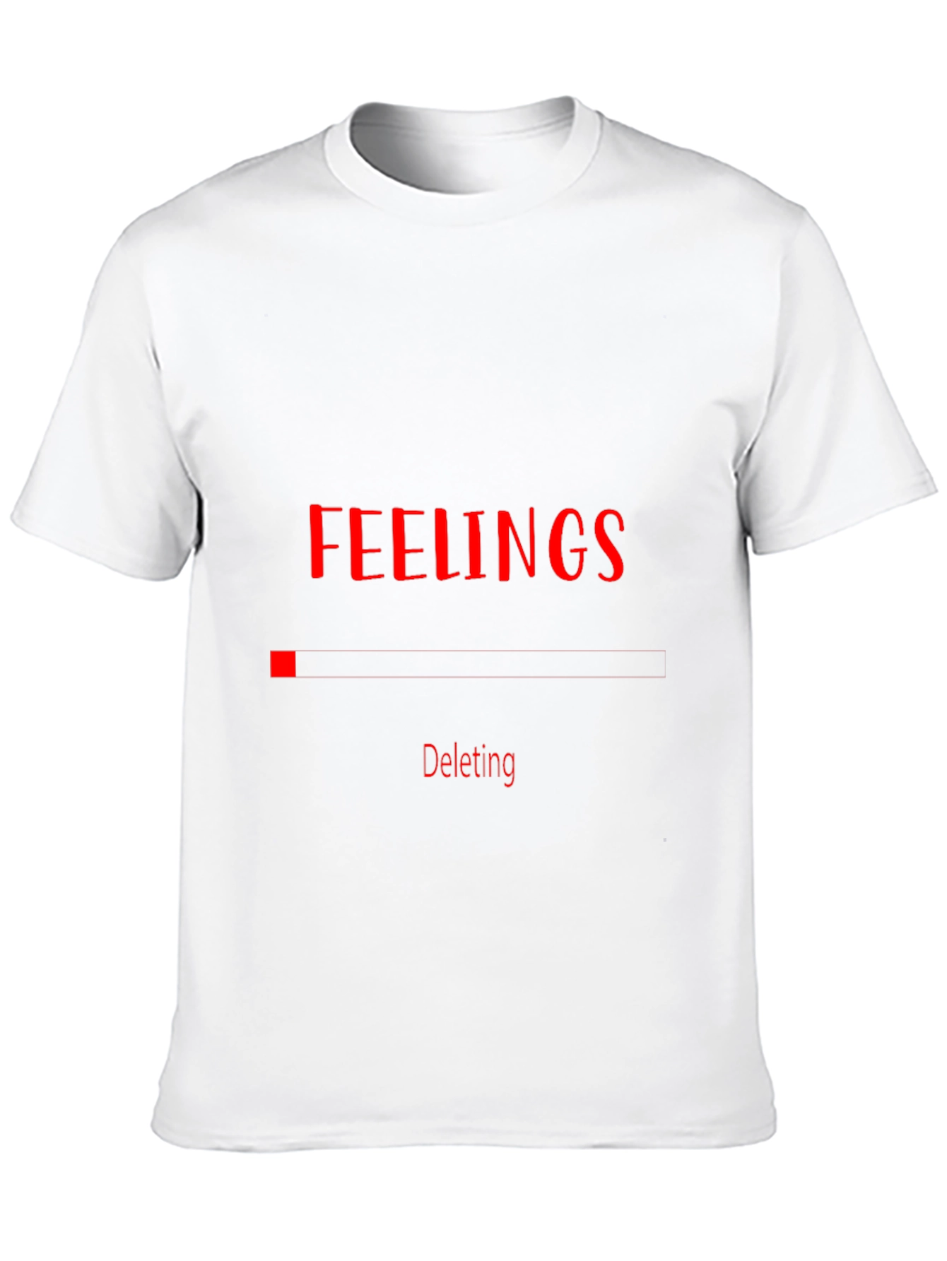Deleting Feelings Graphic Black T-Shirt