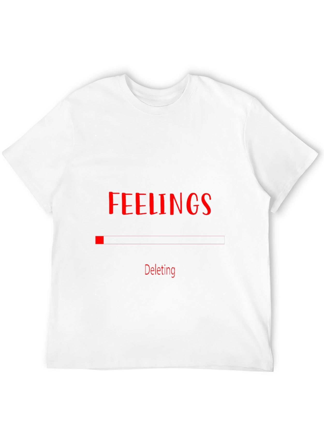 Deleting Feelings Graphic Black T-Shirt