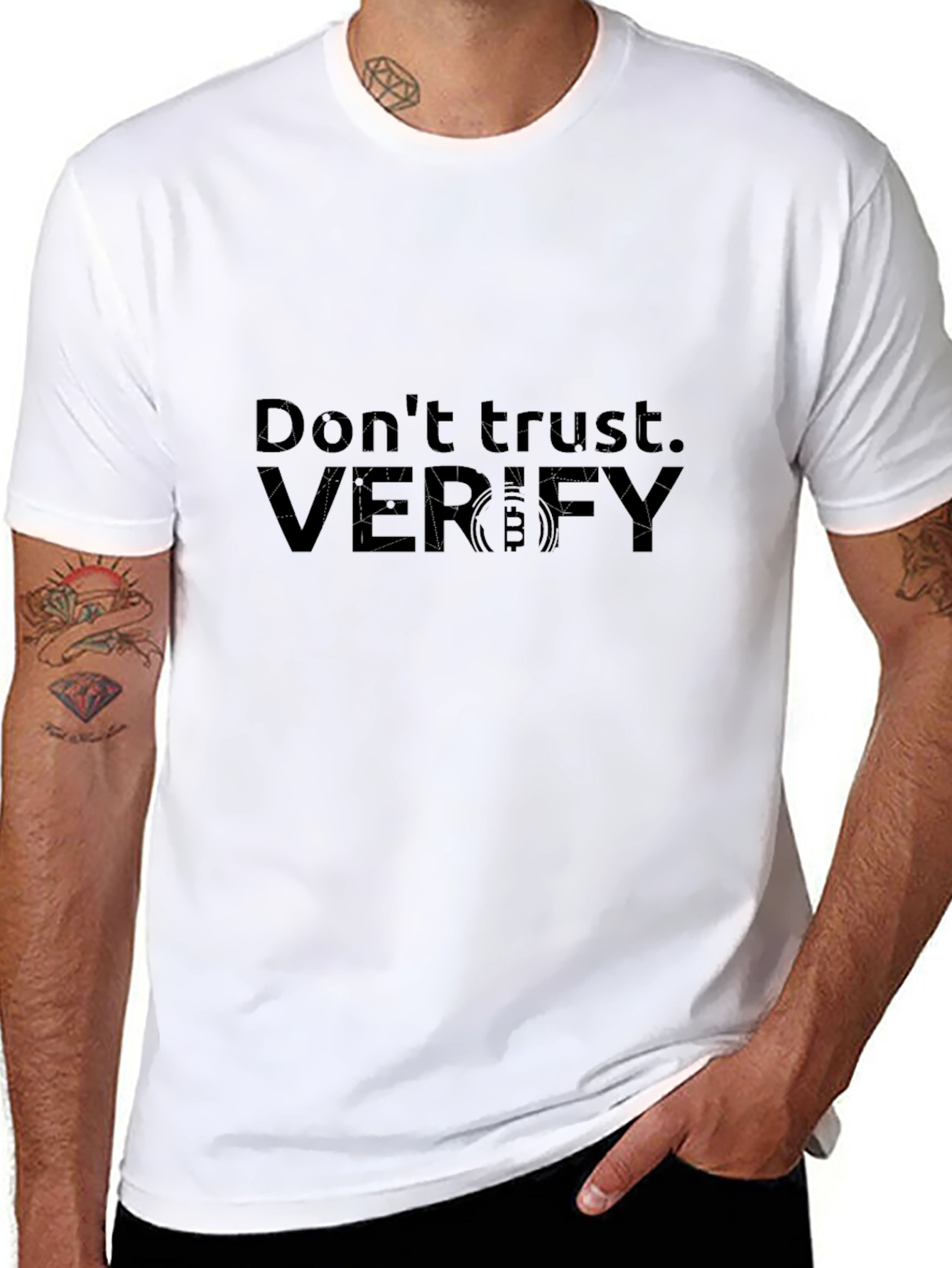 Dont Trust Verify Bitcoin T-Shirt - Crypto Tee