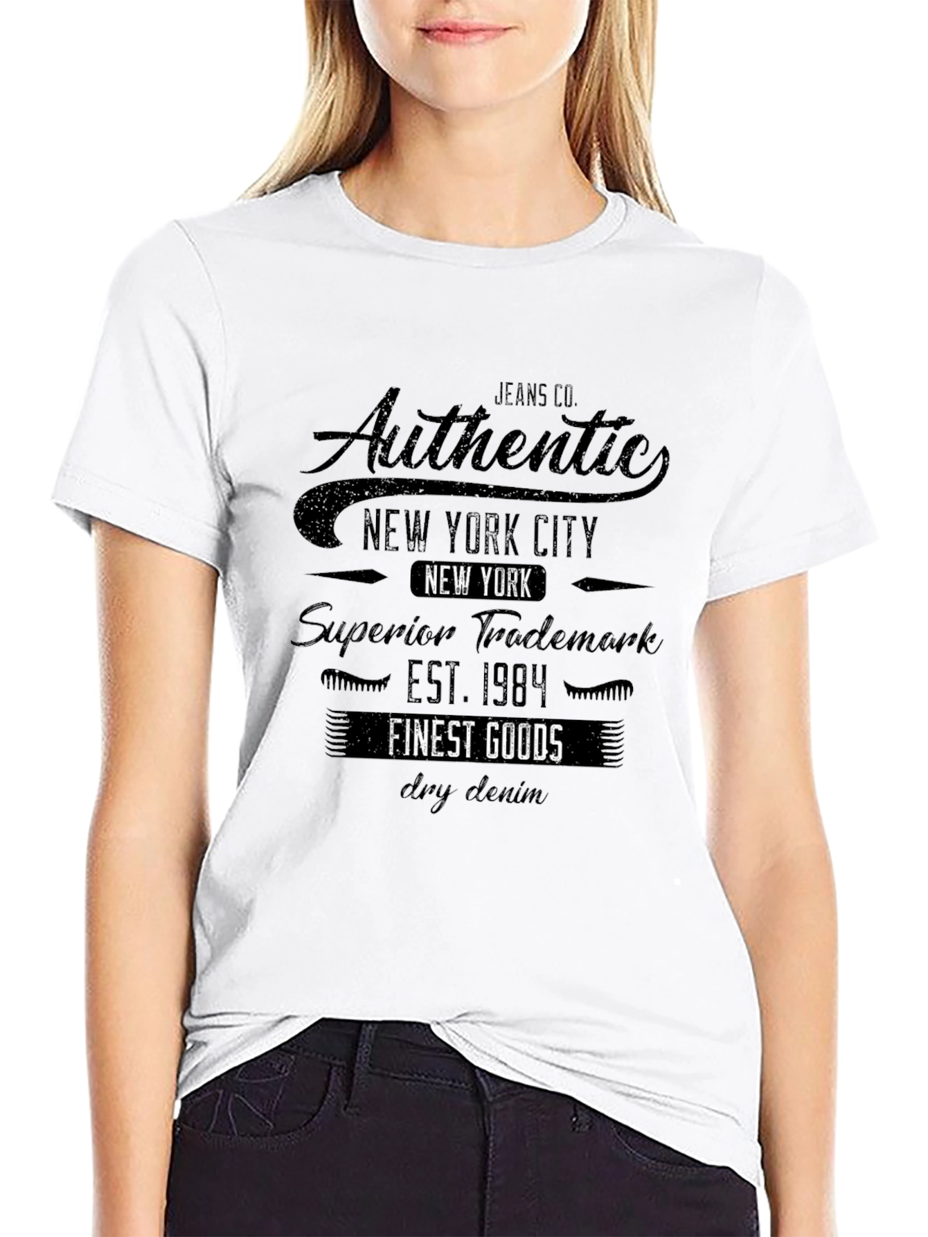 Mens Authentic New York City Graphic T-Shirt