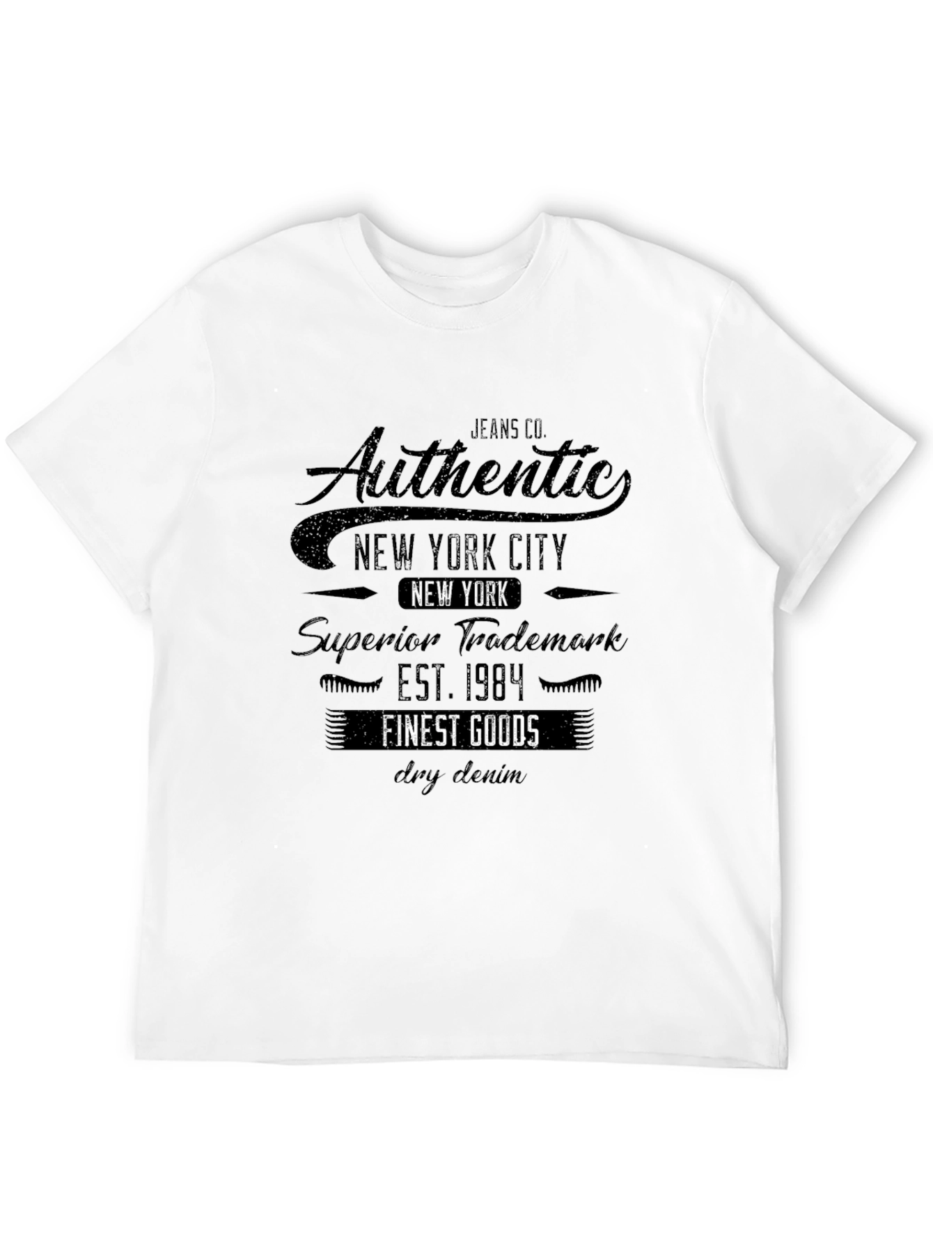 Mens Authentic New York City Graphic T-Shirt