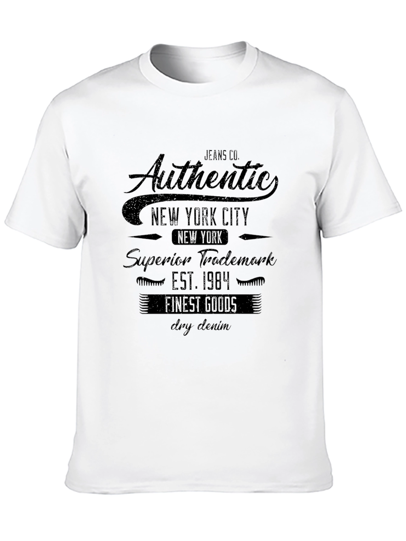 Mens Authentic New York City Graphic T-Shirt