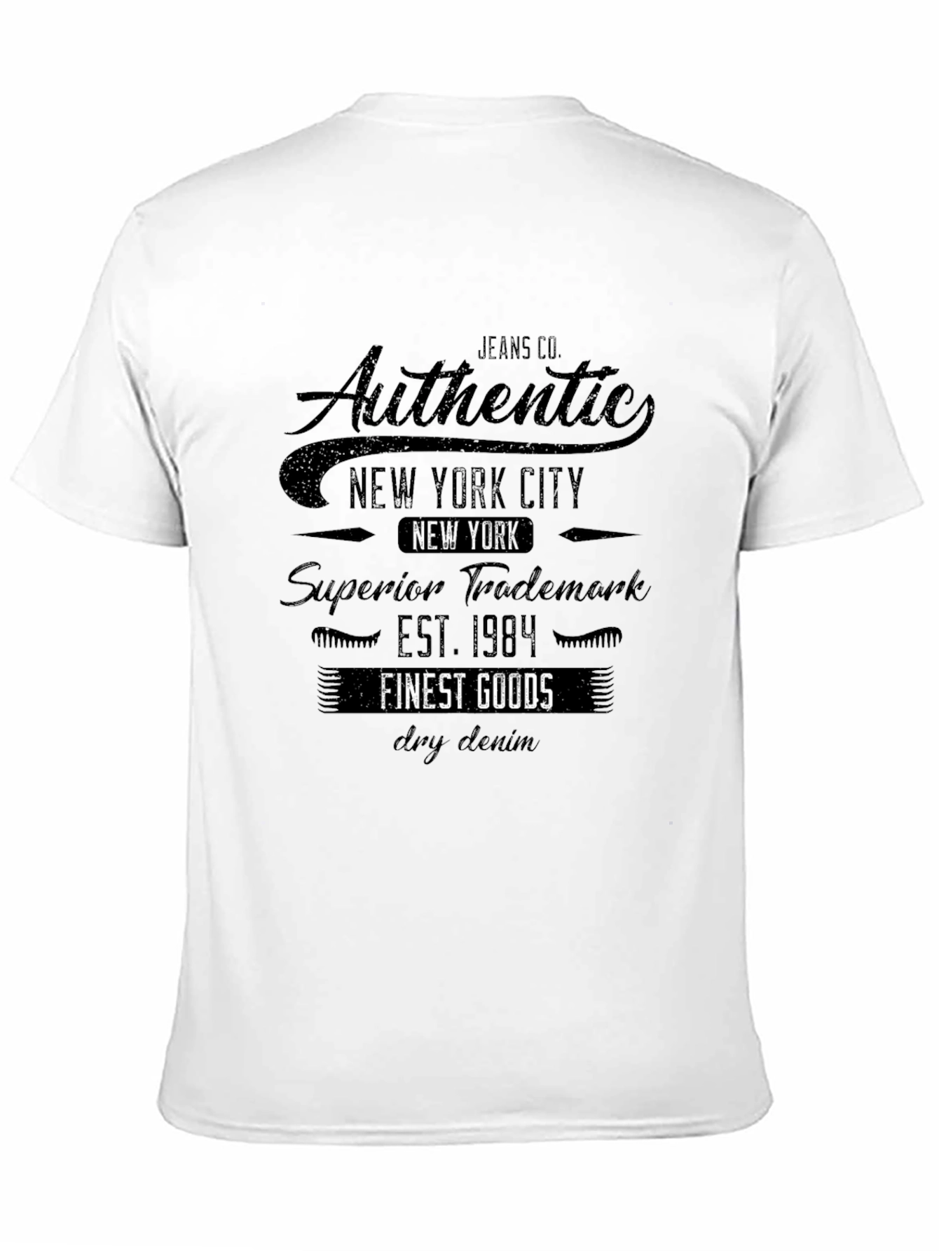 Mens Authentic New York City Graphic T-Shirt