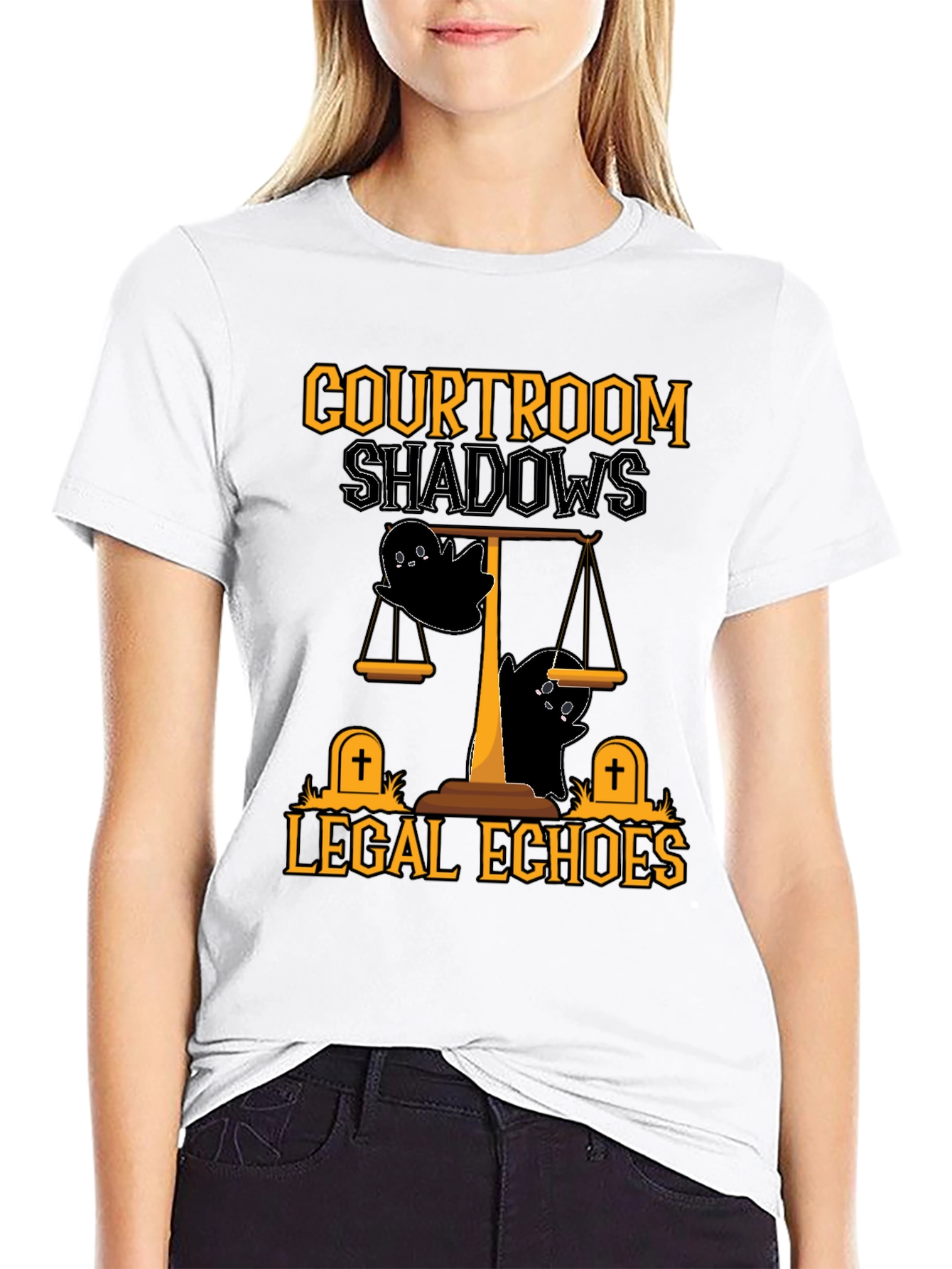 Courtroom Shadows Halloween T-Shirt