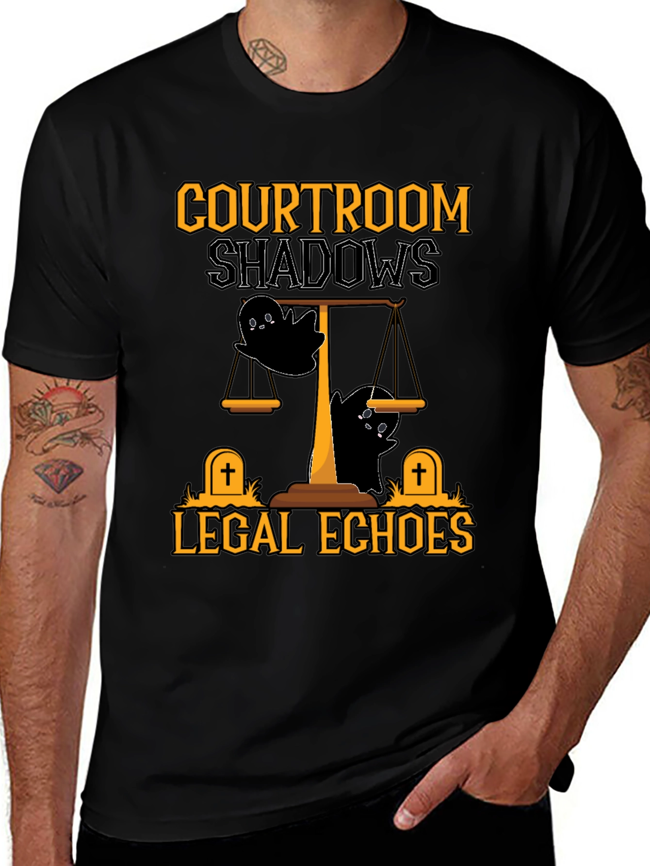 Courtroom Shadows Halloween T-Shirt