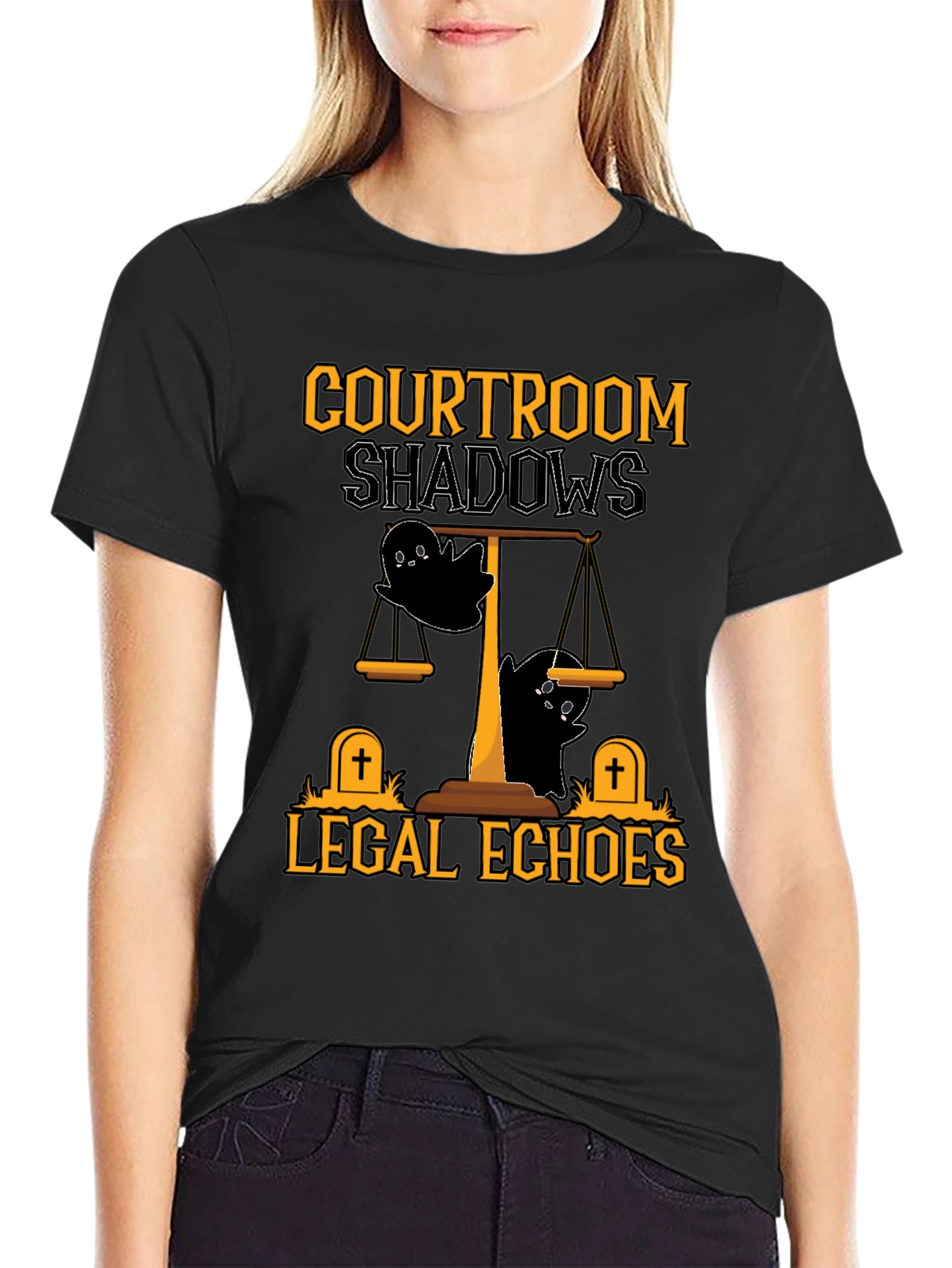 Courtroom Shadows Halloween T-Shirt