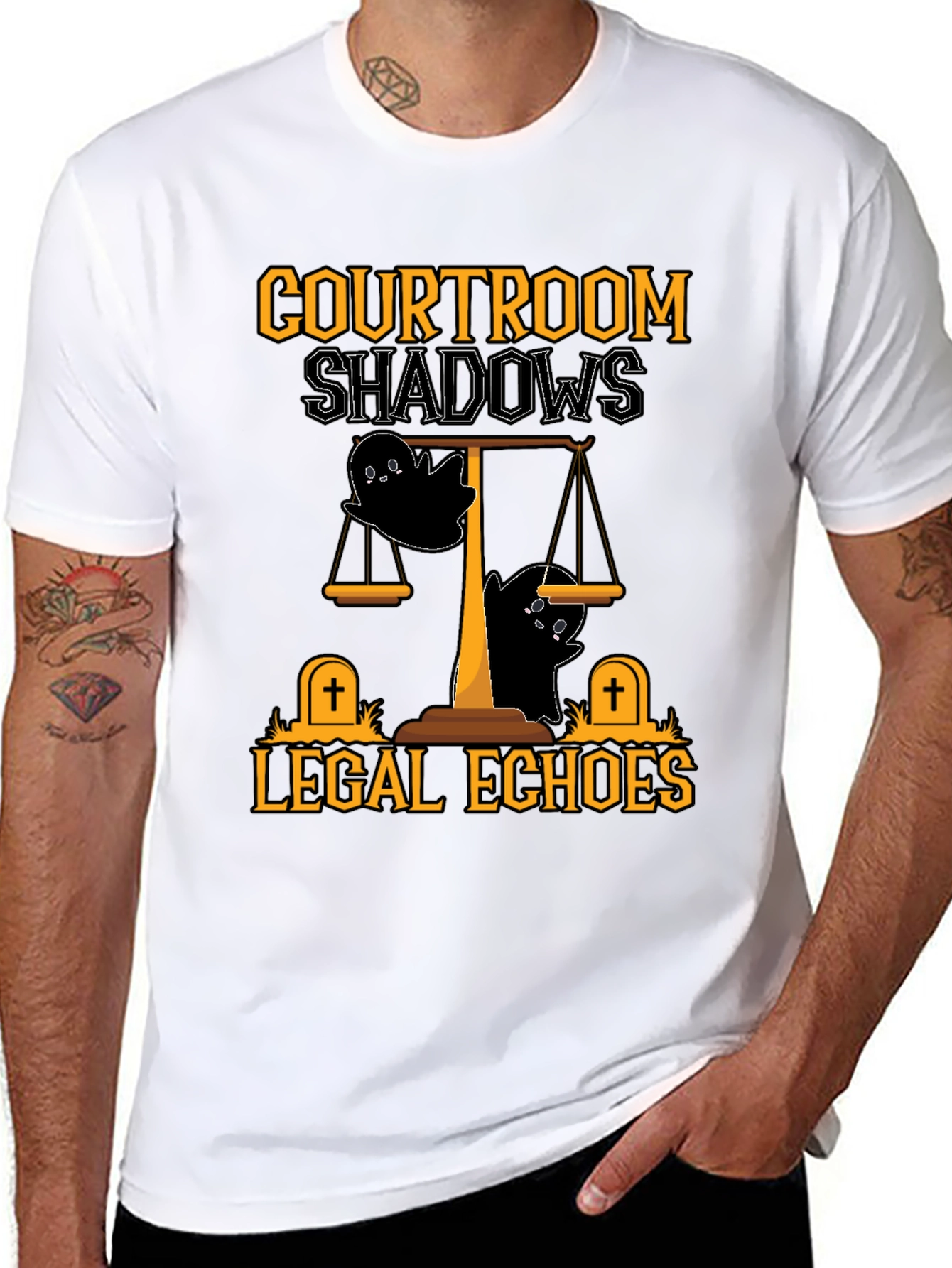 Courtroom Shadows Halloween T-Shirt