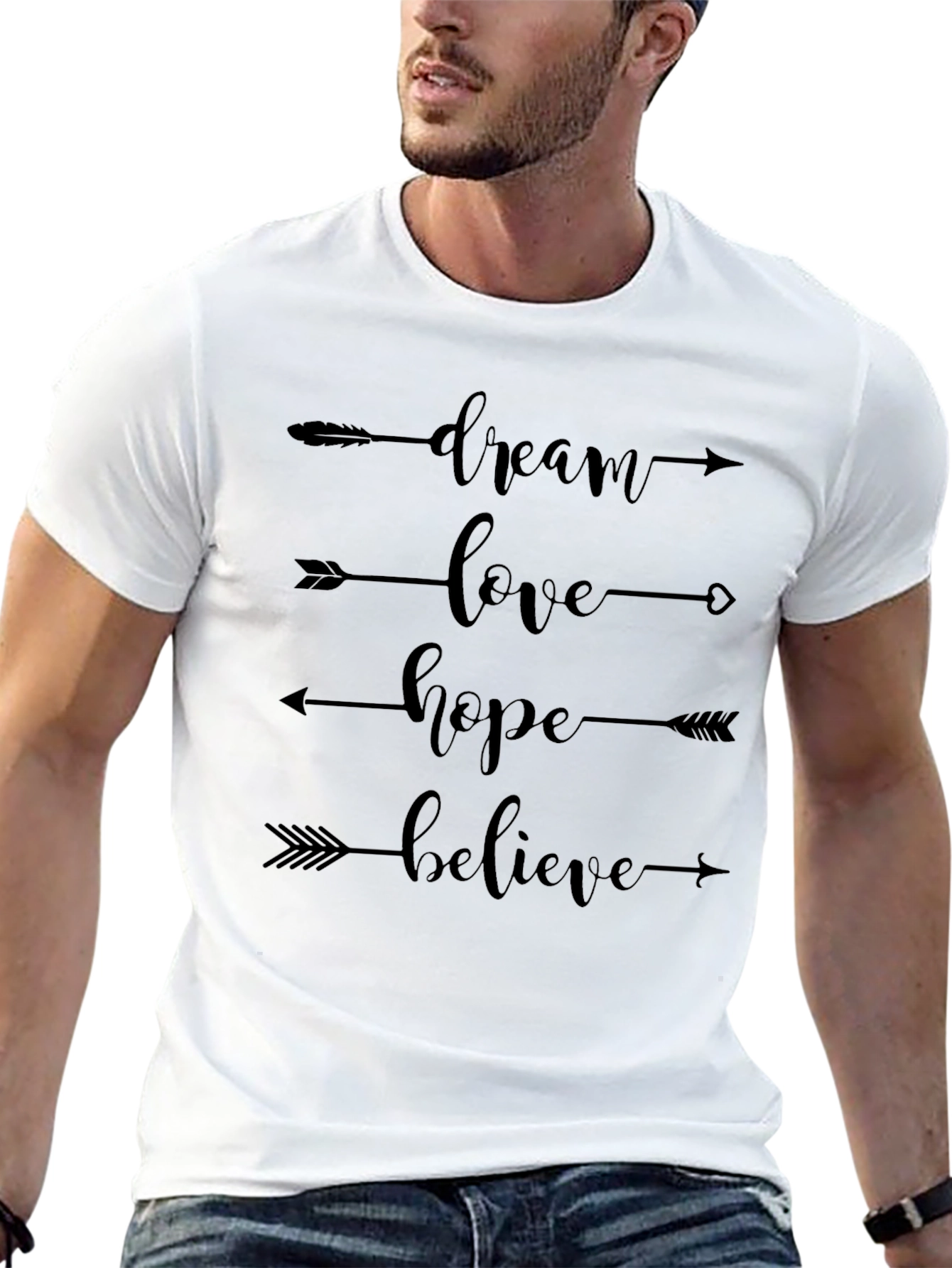 Dream Love Hope Believe Arrow T-Shirt