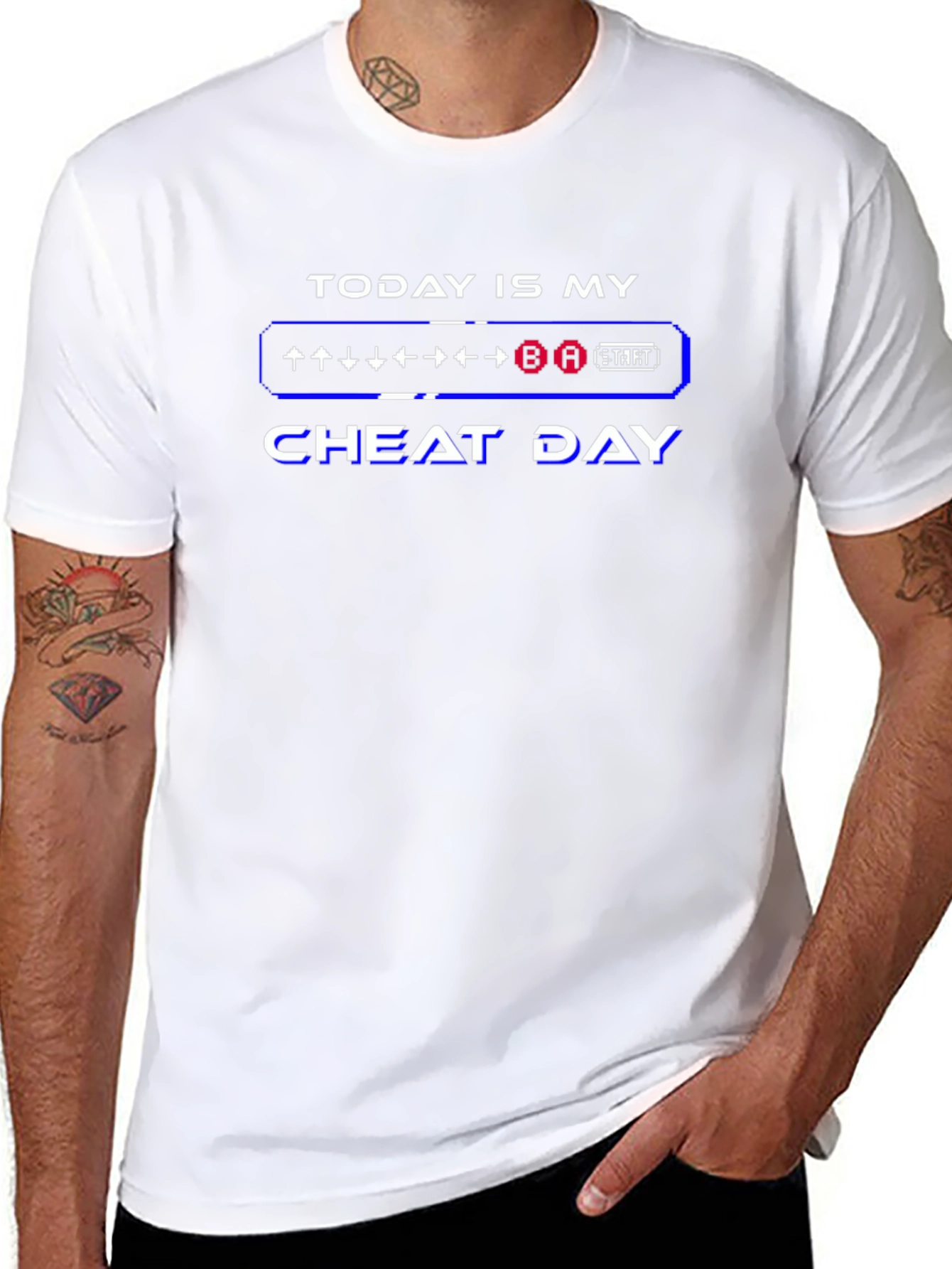 Today is my Cheat Day T-Shirt Retro Gaming Style
