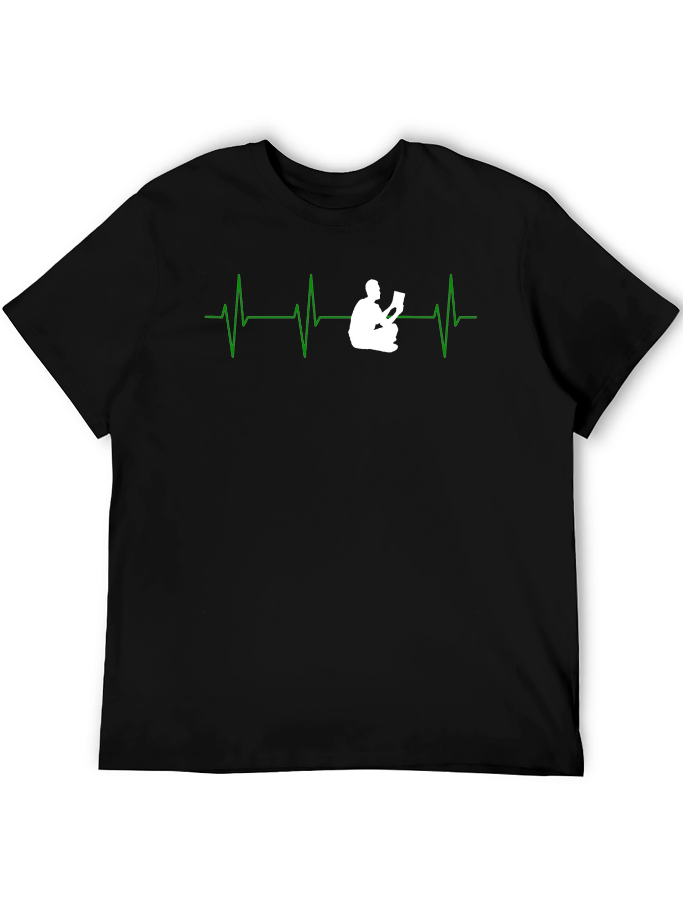 Book Lover Heartbeat Graphic T-Shirt