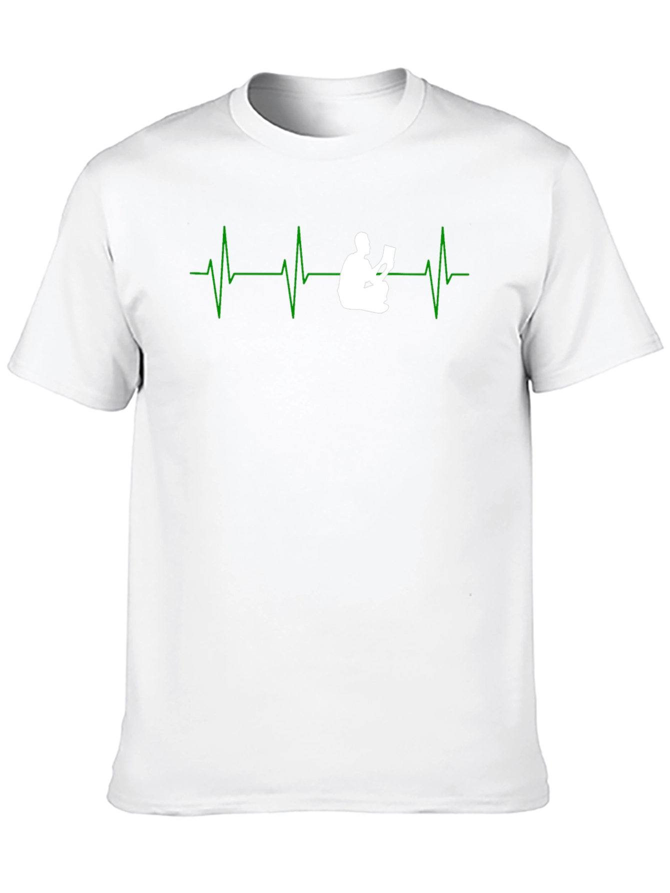 Book Lover Heartbeat Graphic T-Shirt