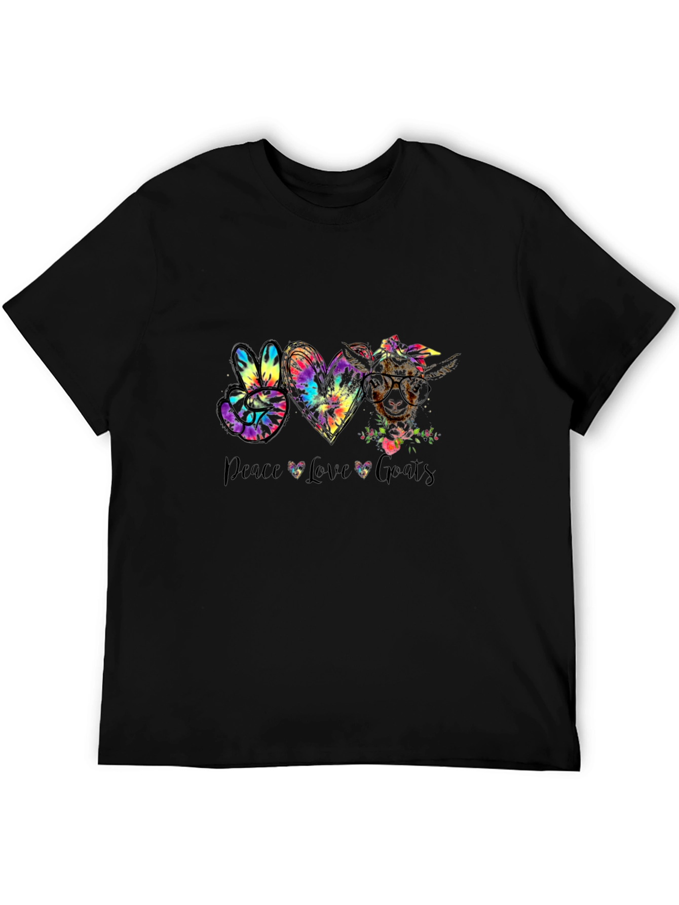 Peace Love Goats Graphic T-Shirt