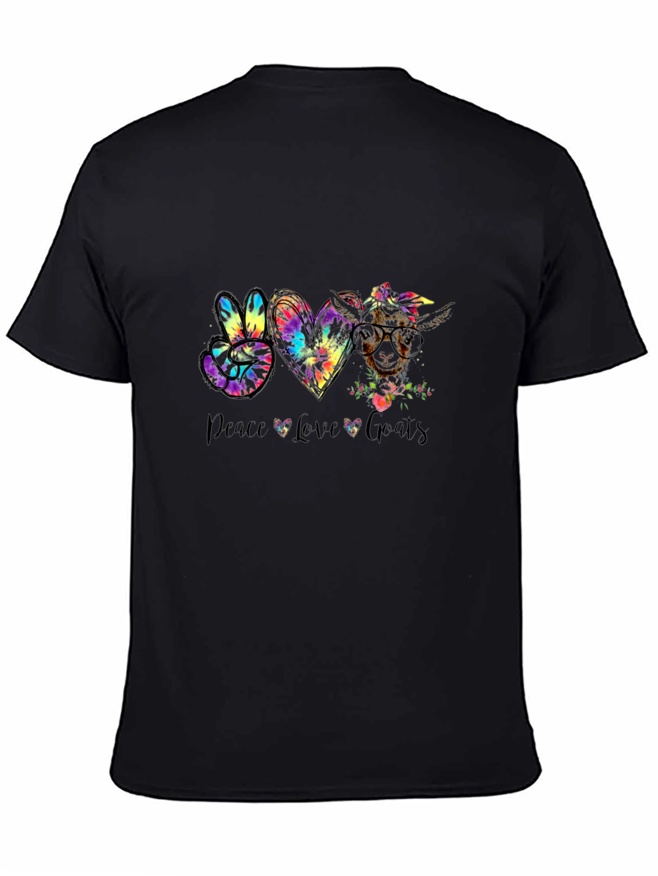 Peace Love Goats Graphic T-Shirt