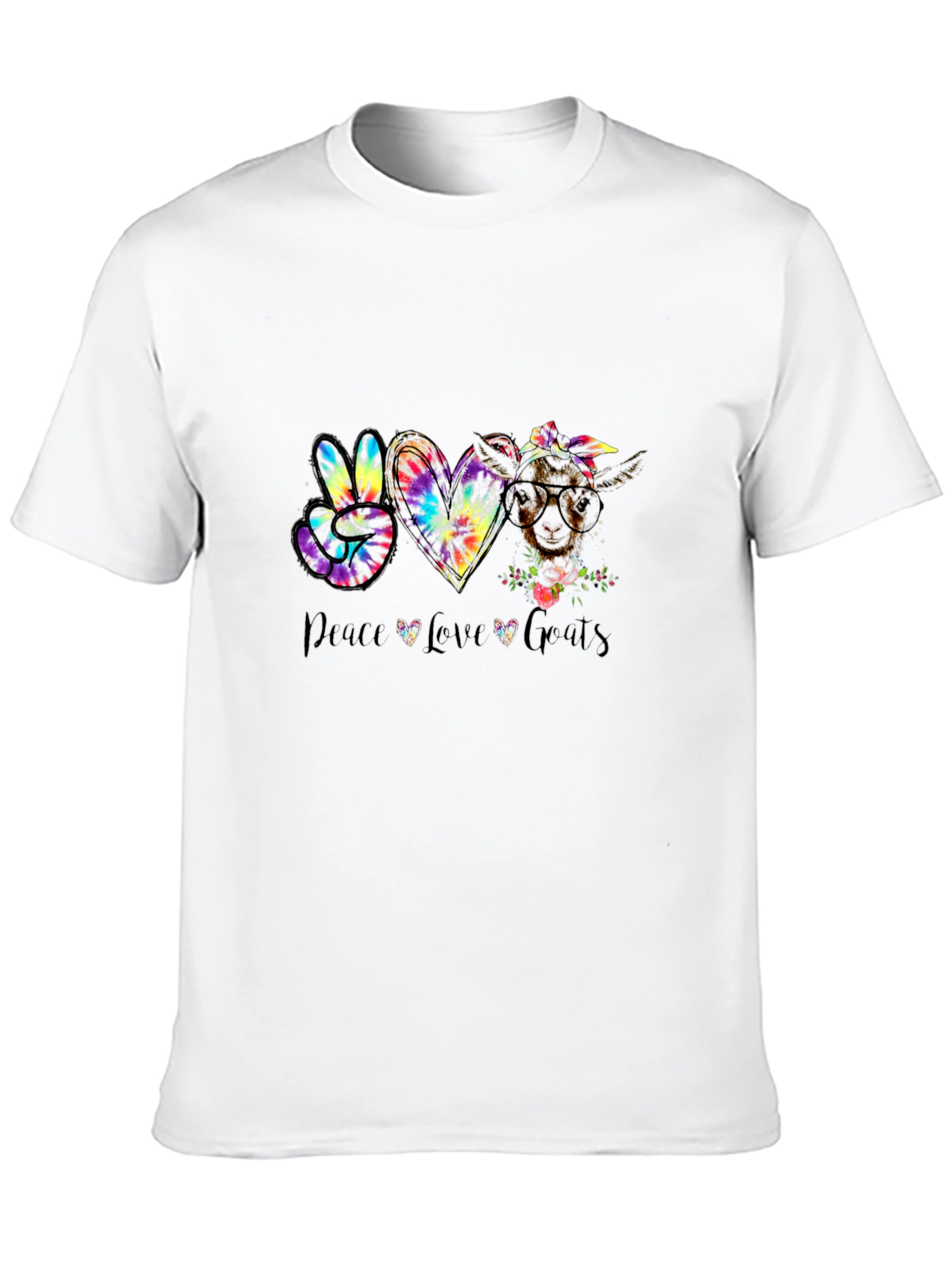 Peace Love Goats Graphic T-Shirt