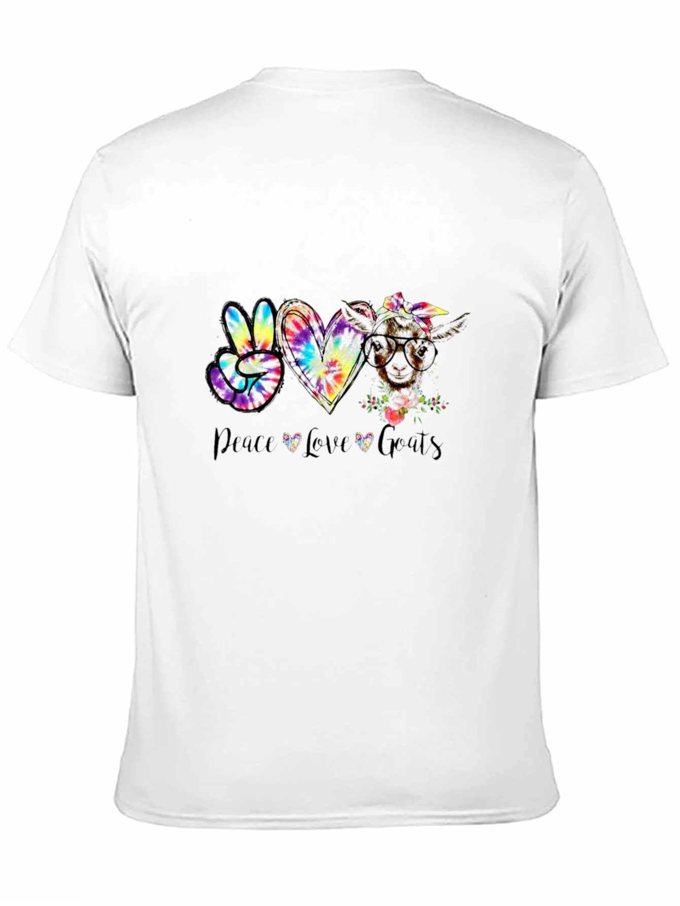 Peace Love Goats Graphic T-Shirt