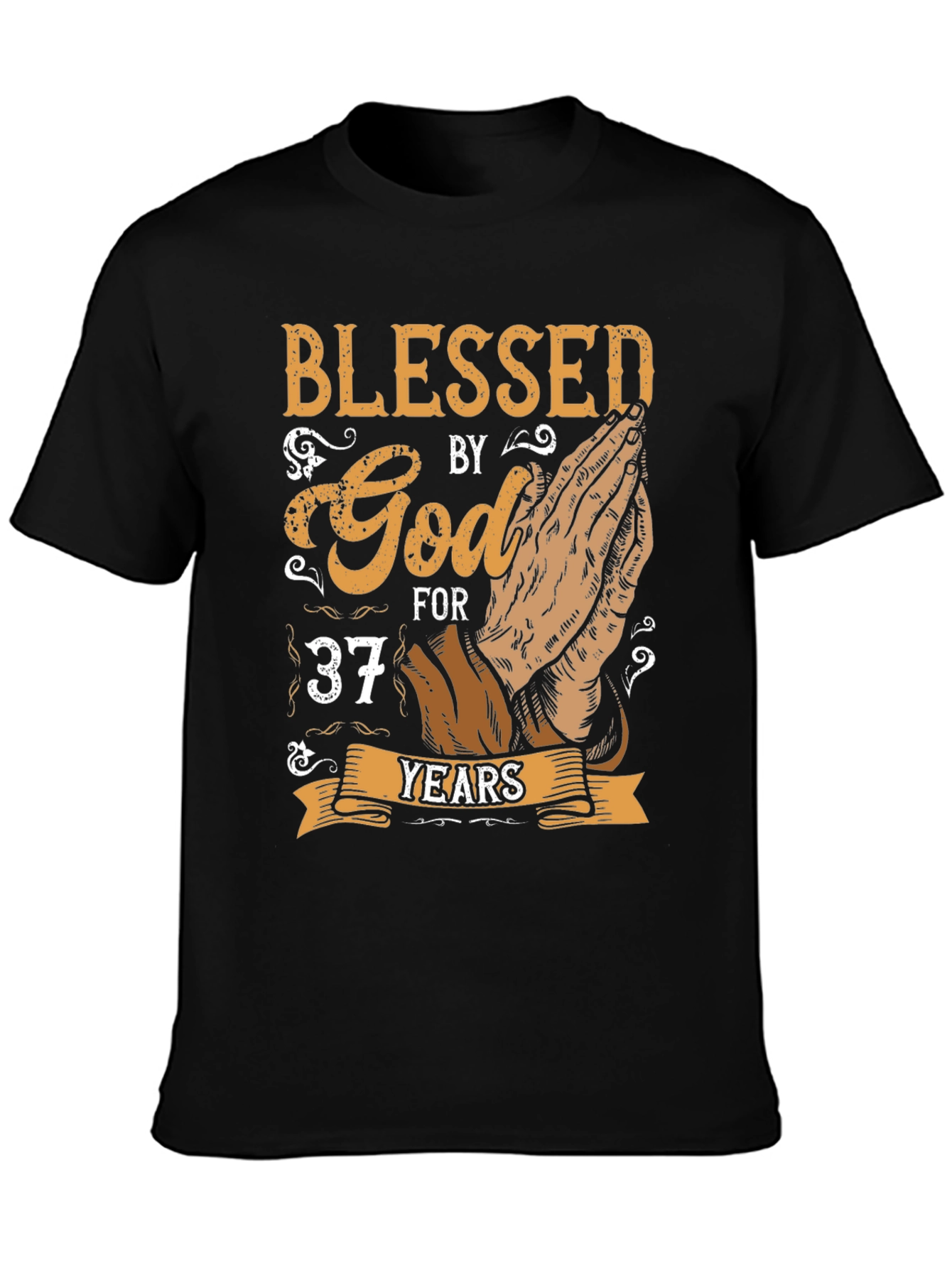 Blessed by God Graphic Tee - 37 Years