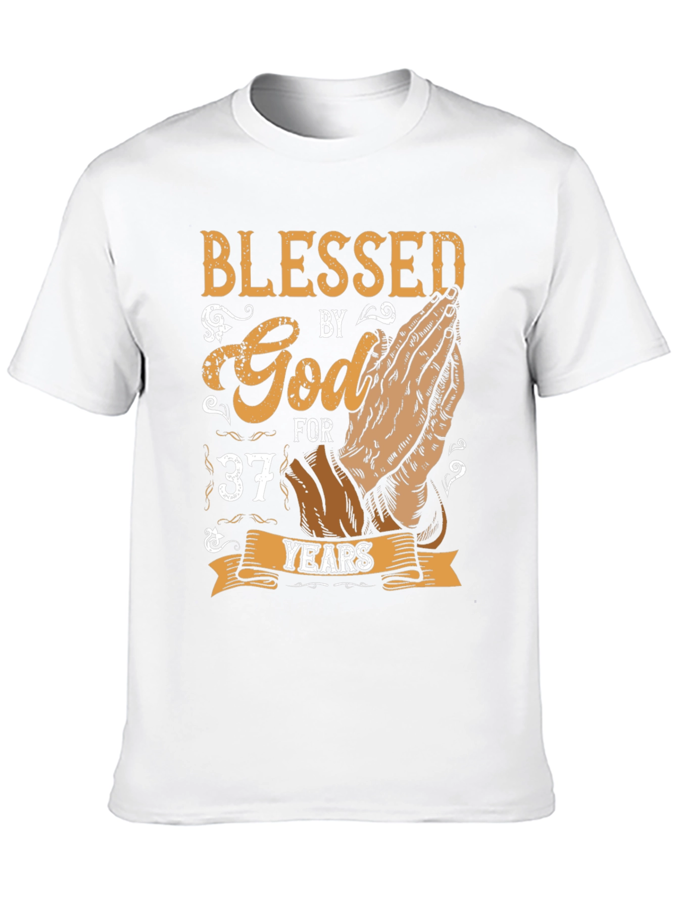 Blessed by God Graphic Tee - 37 Years