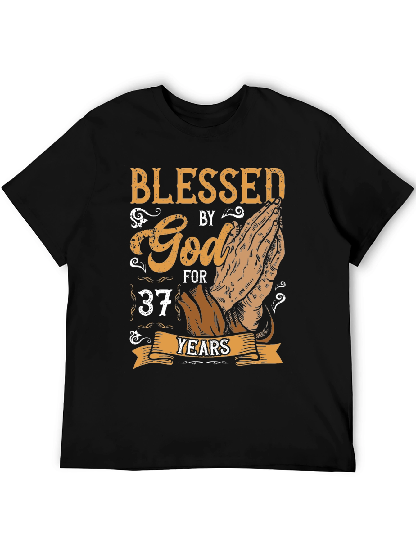 Blessed by God Graphic Tee - 37 Years