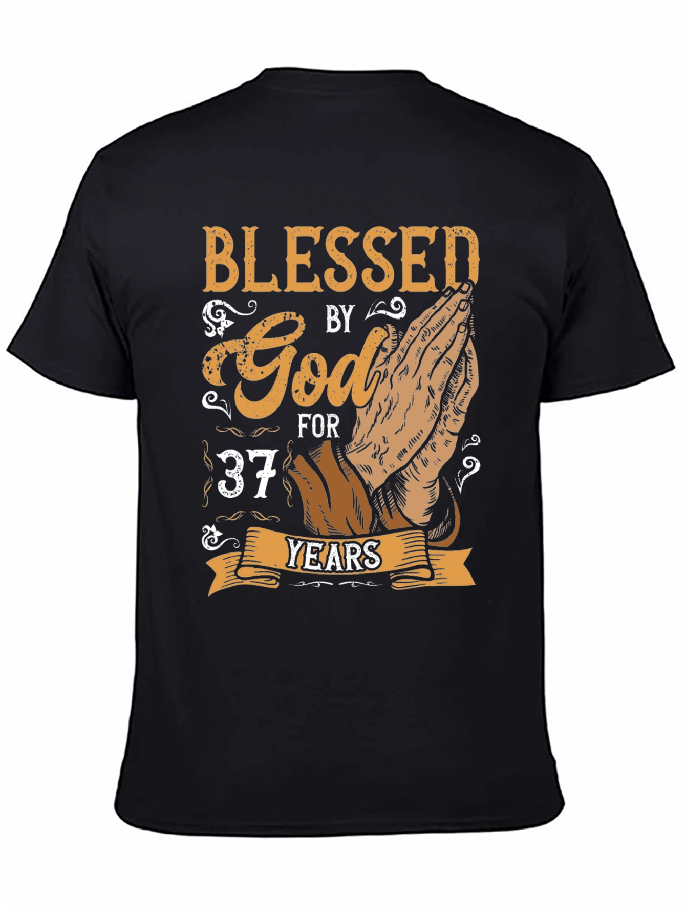 Blessed by God Graphic Tee - 37 Years