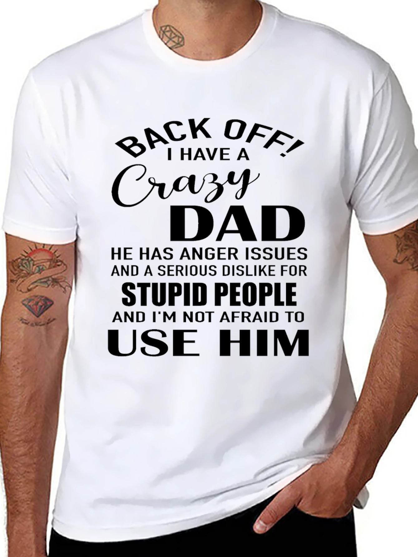 Crazy Dad Graphic T-Shirt
