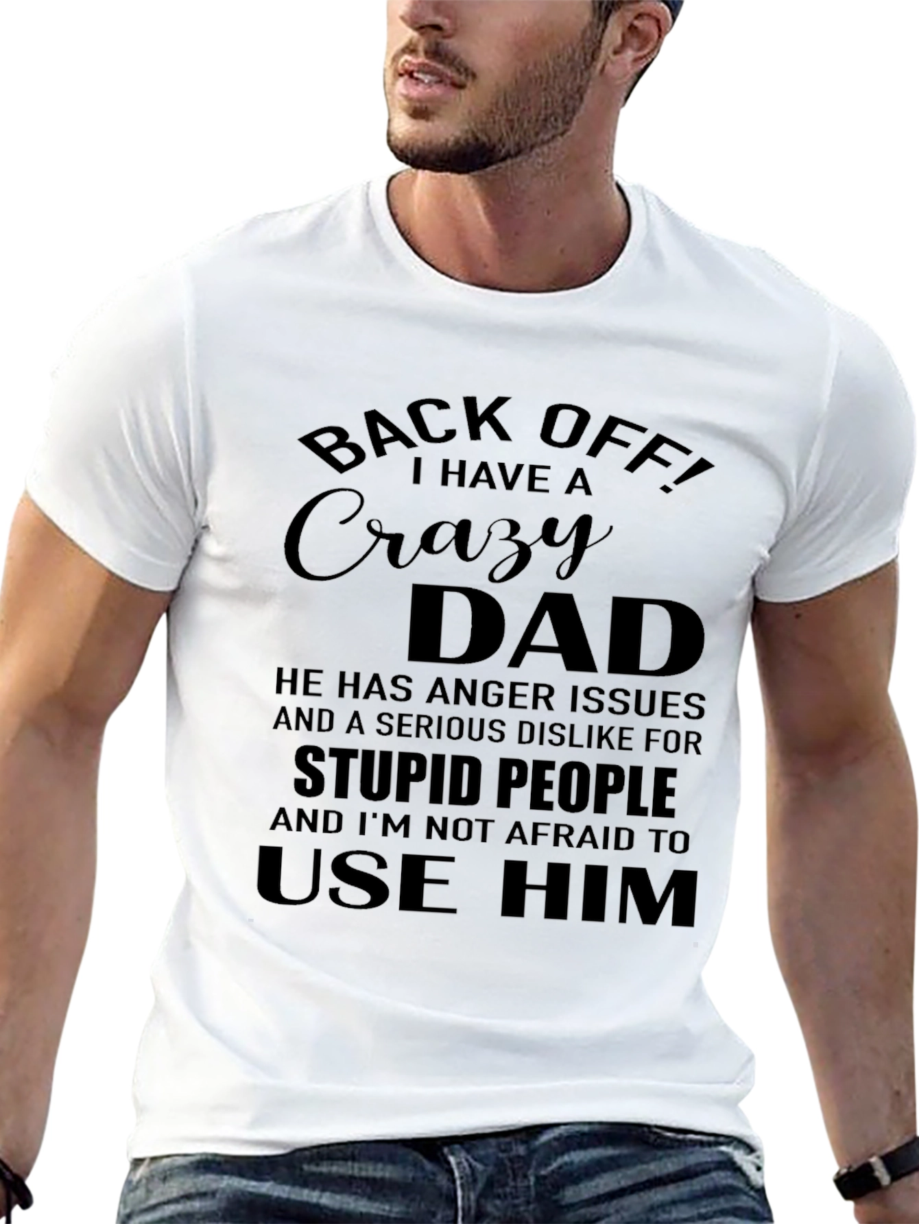 Crazy Dad Graphic T-Shirt