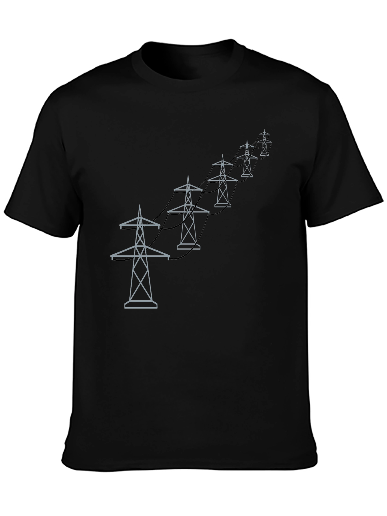 Power Line Tower Graphic Tee