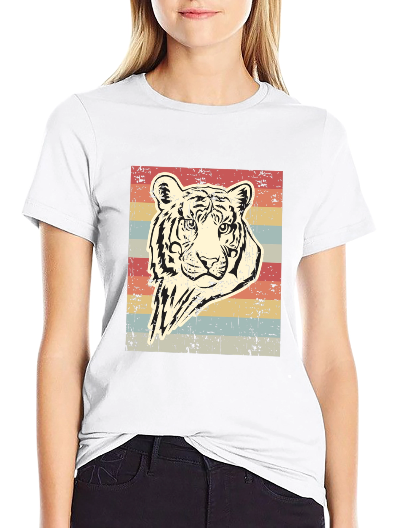 Retro Tiger Graphic T-Shirt
