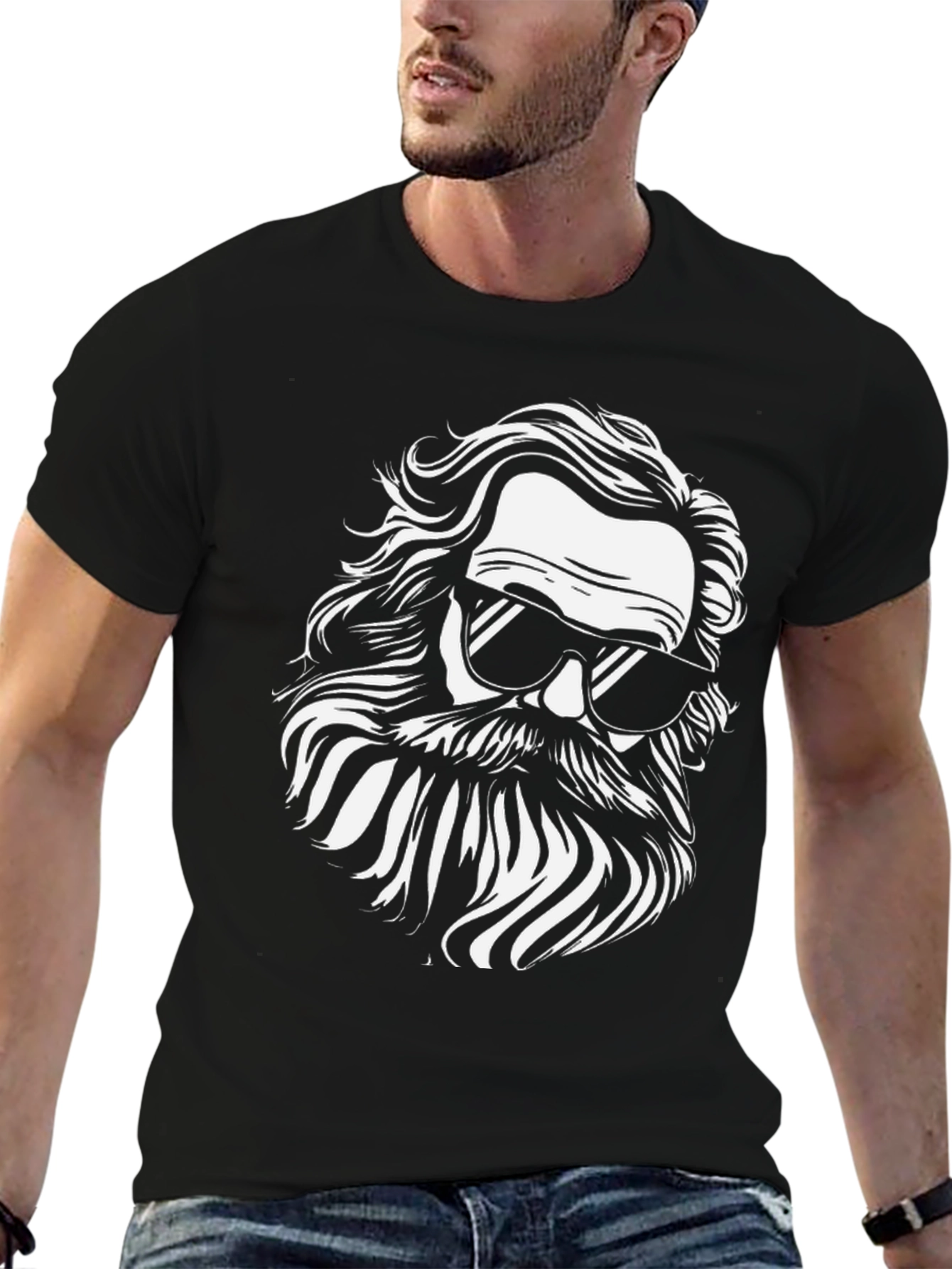 Cool Dude Graphic Tee - Black Cotton