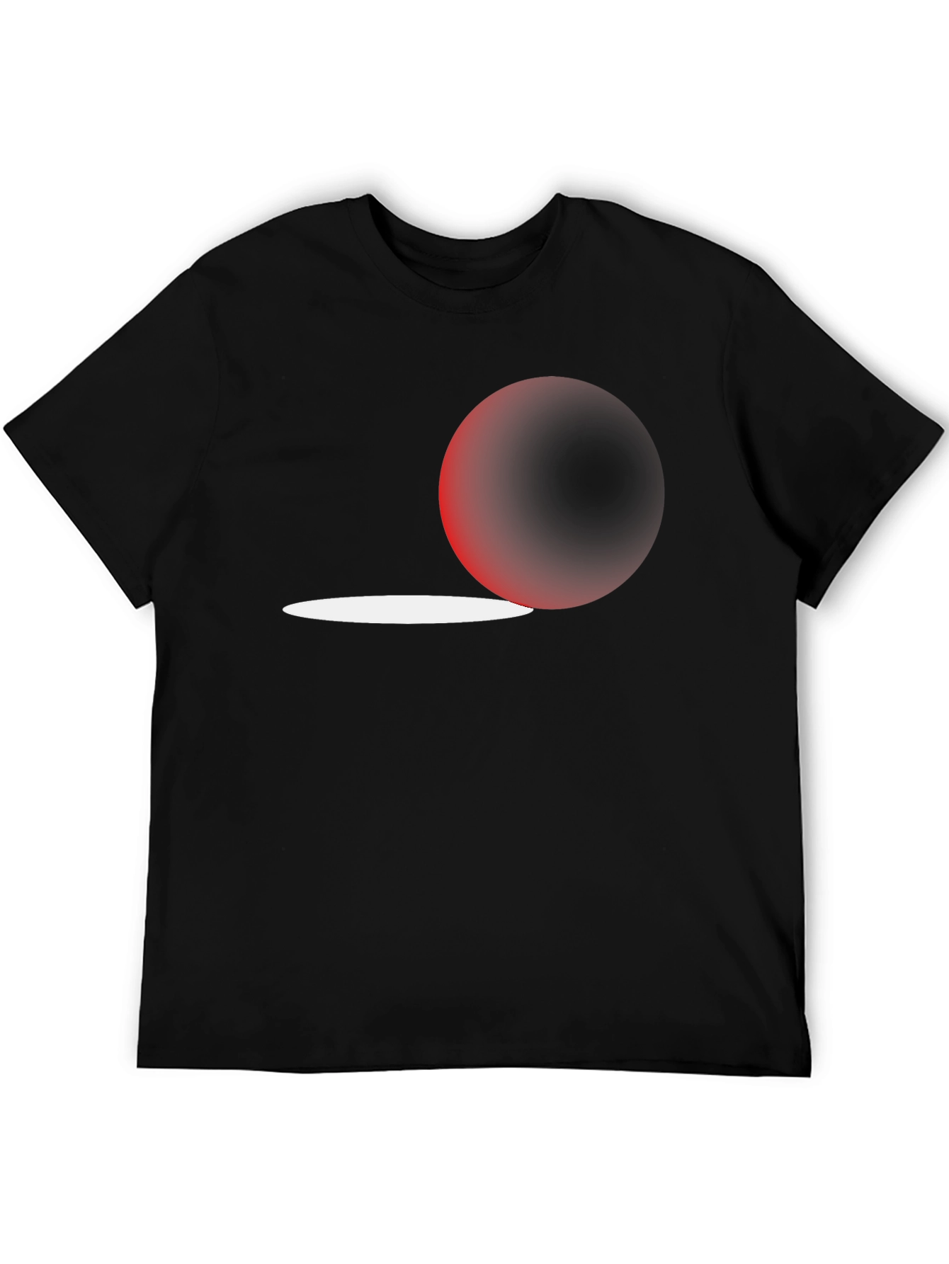 Modern Eclipse Graphic Tee - Stylish Black T-Shirt