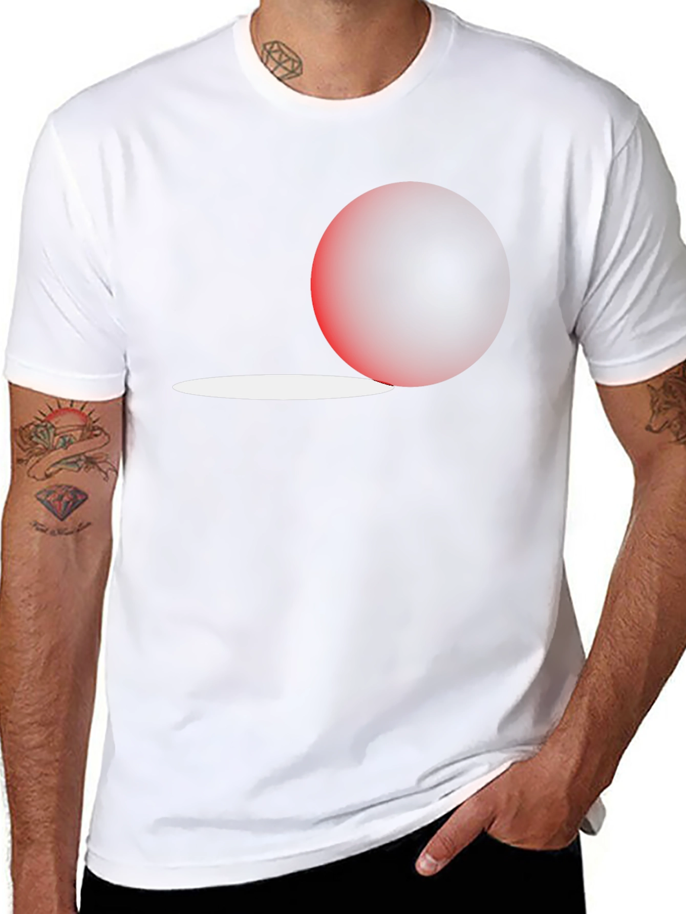 Modern Eclipse Graphic Tee - Stylish Black T-Shirt