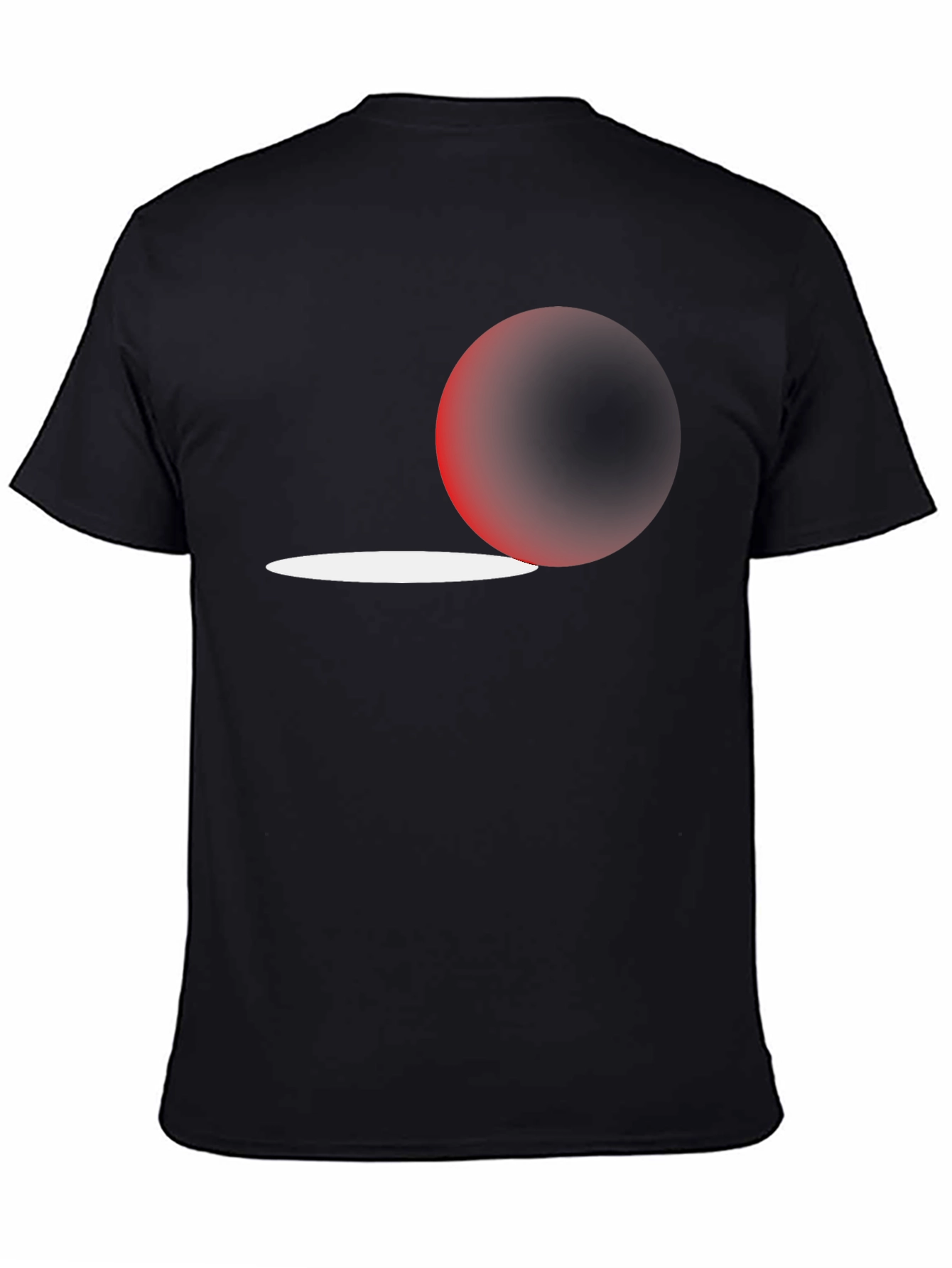 Modern Eclipse Graphic Tee - Stylish Black T-Shirt