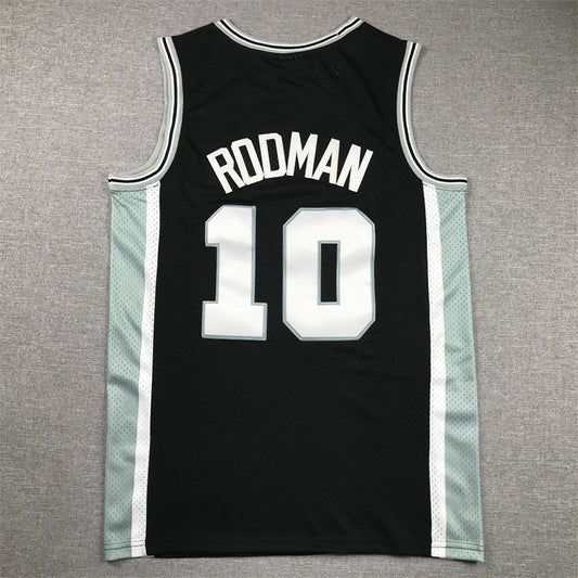 Men's San Antonio Spurs Dennis Rodman #10 Black 1993-94 Hardwood Classics Swingman Jerseys