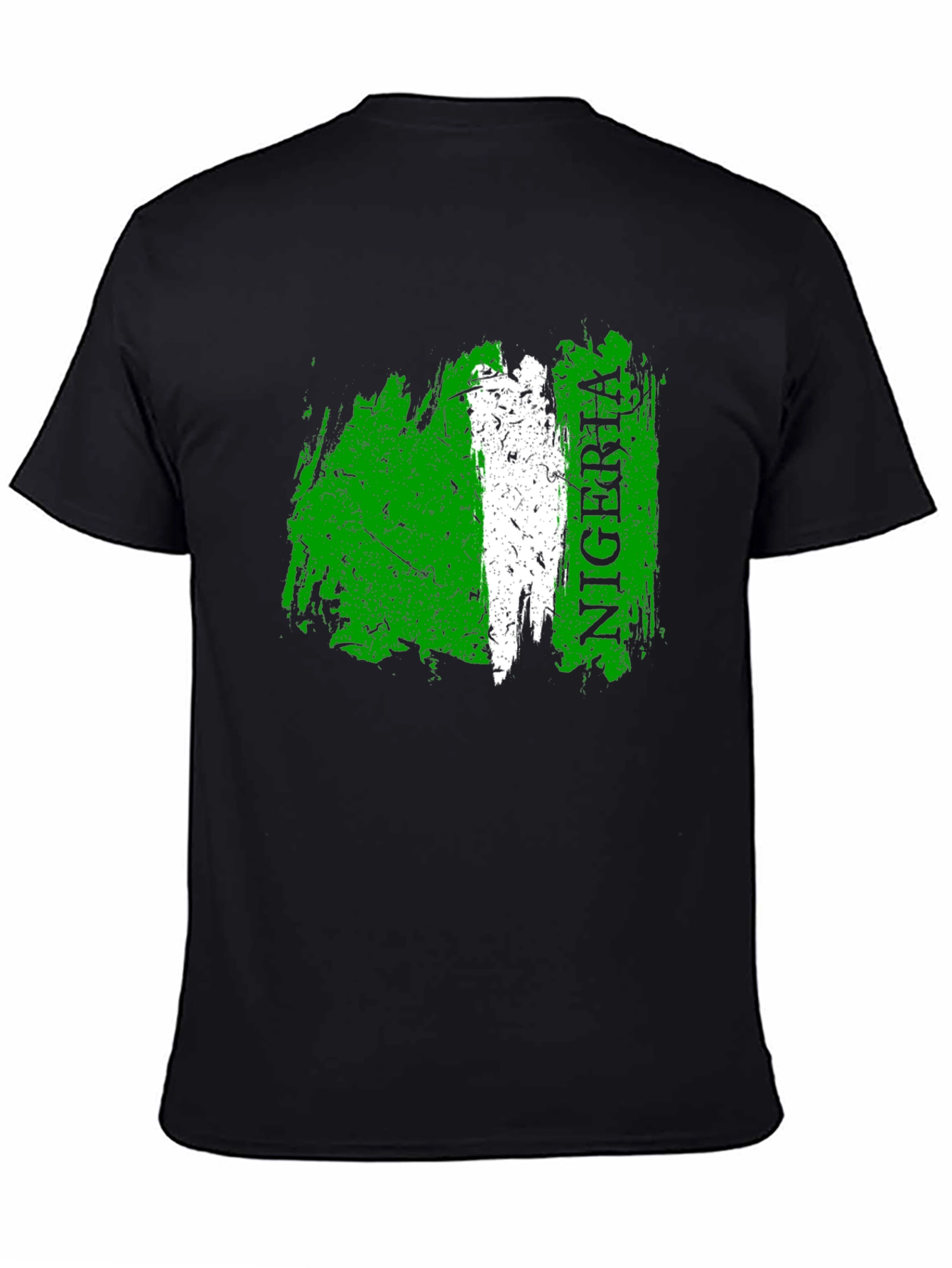 Nigeria Flag T-Shirt - Distressed Style