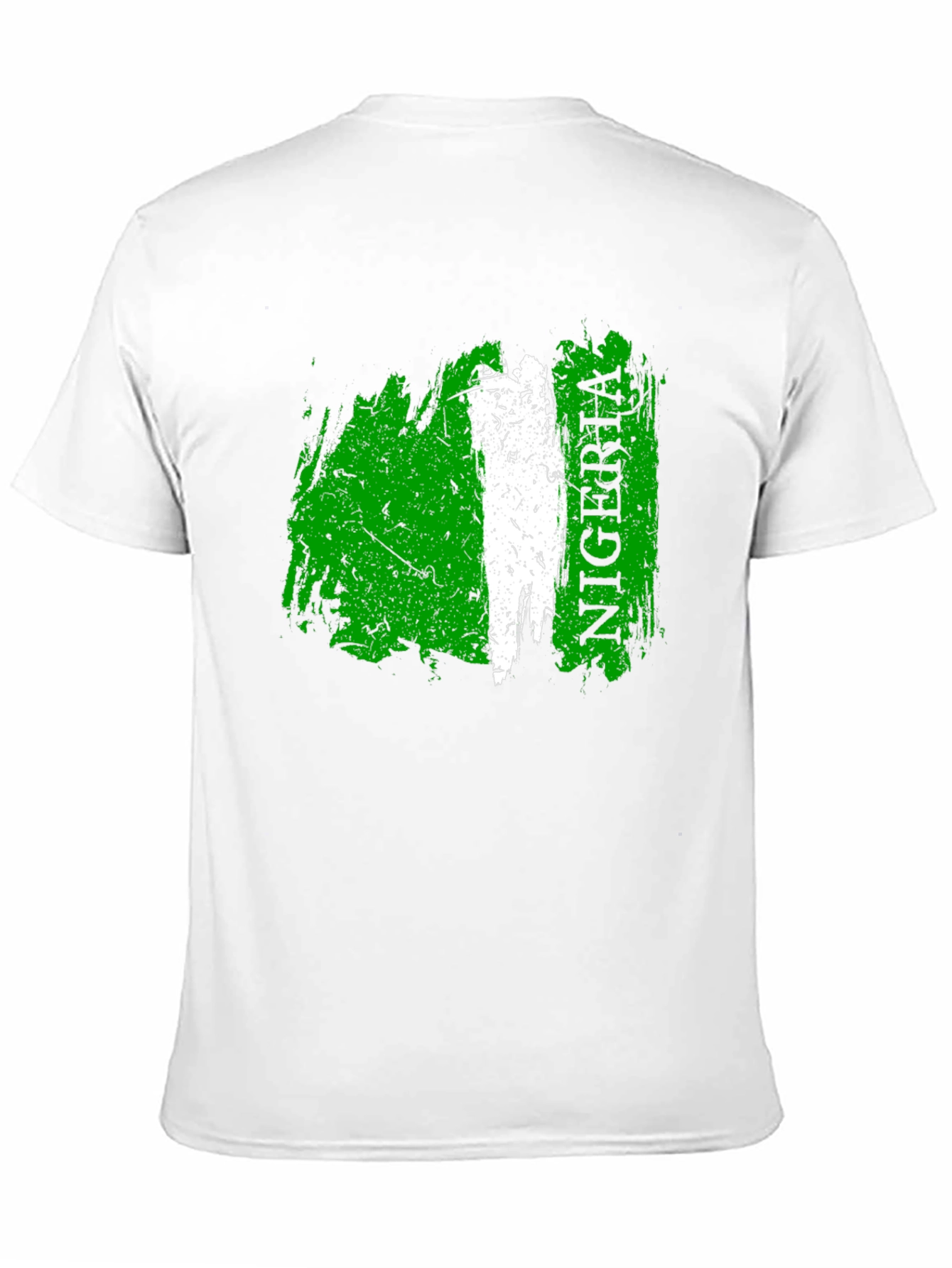 Nigeria Flag T-Shirt - Distressed Style