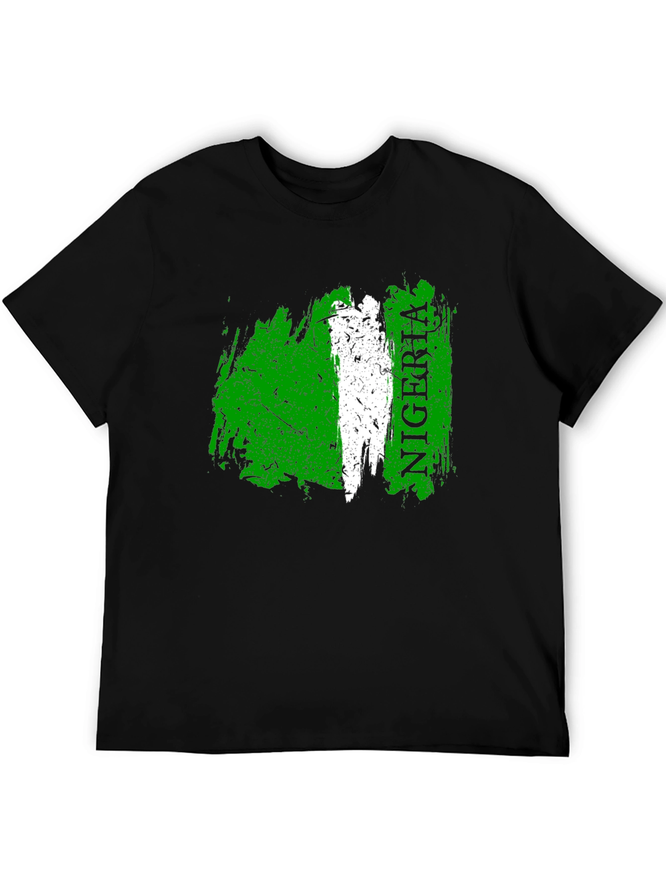 Nigeria Flag T-Shirt - Distressed Style