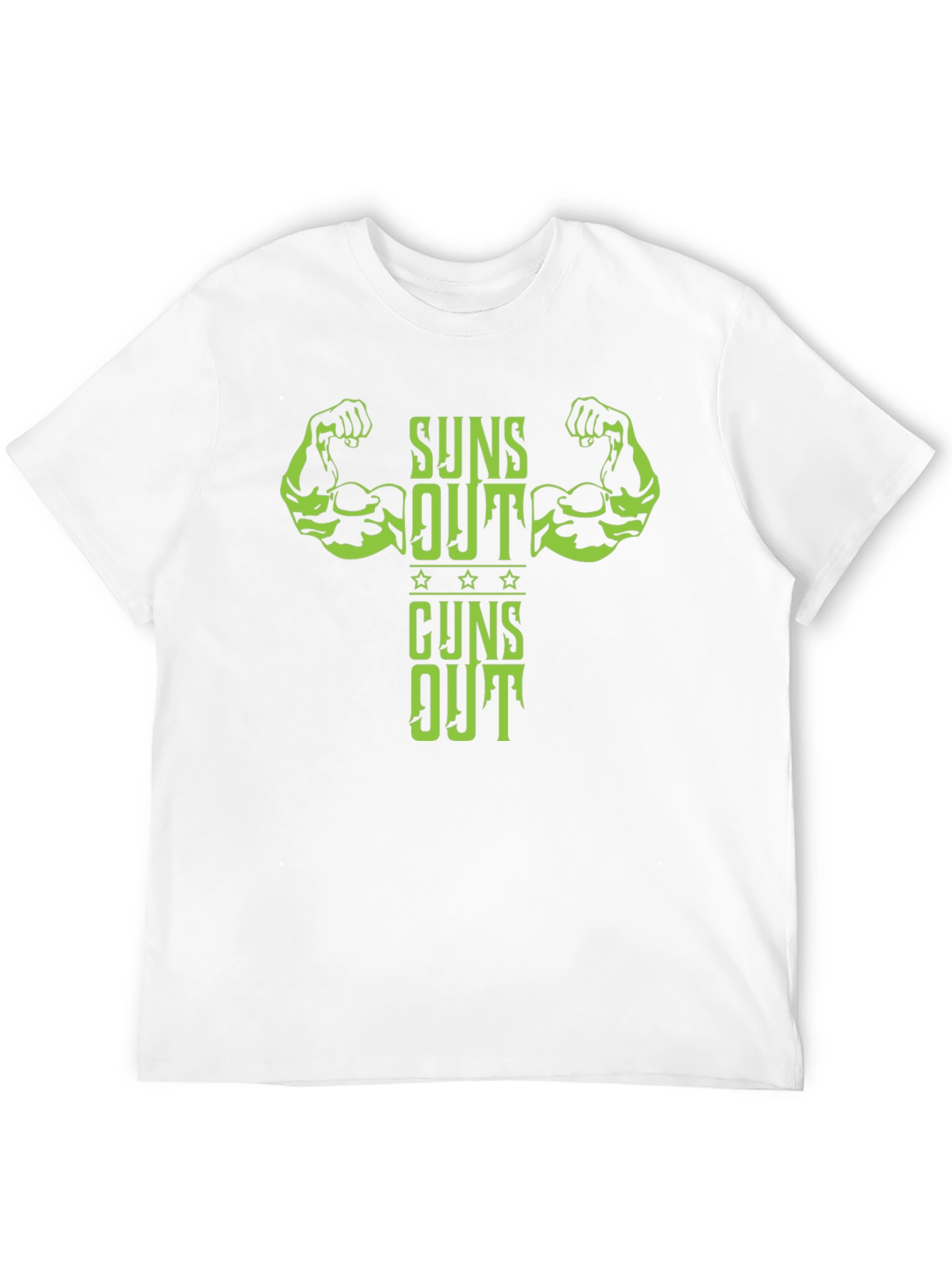 Suns Out Guns Out Mens T-Shirt