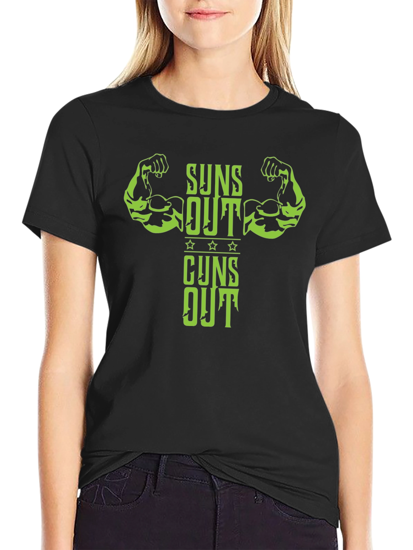 Suns Out Guns Out Mens T-Shirt