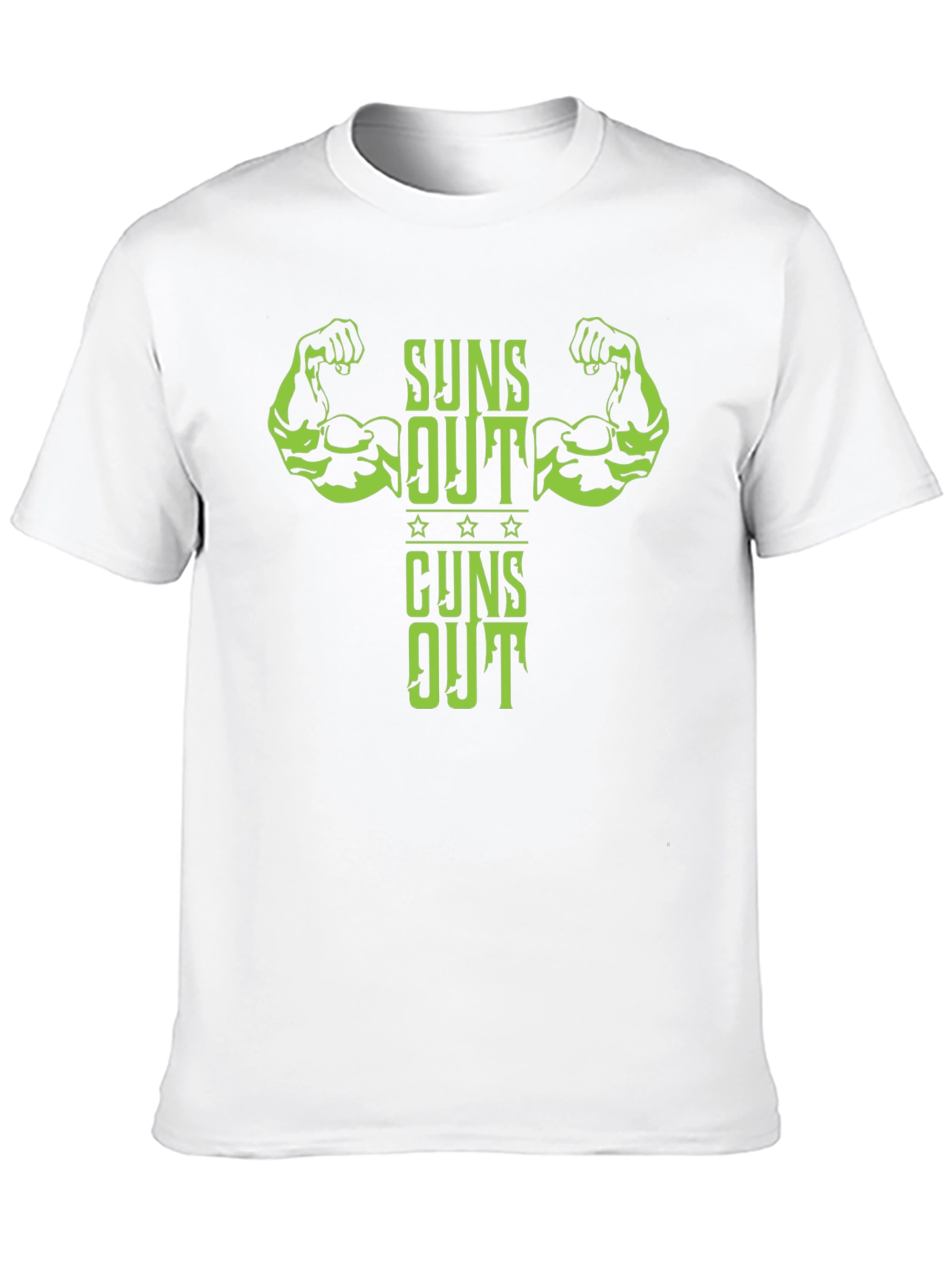 Suns Out Guns Out Mens T-Shirt
