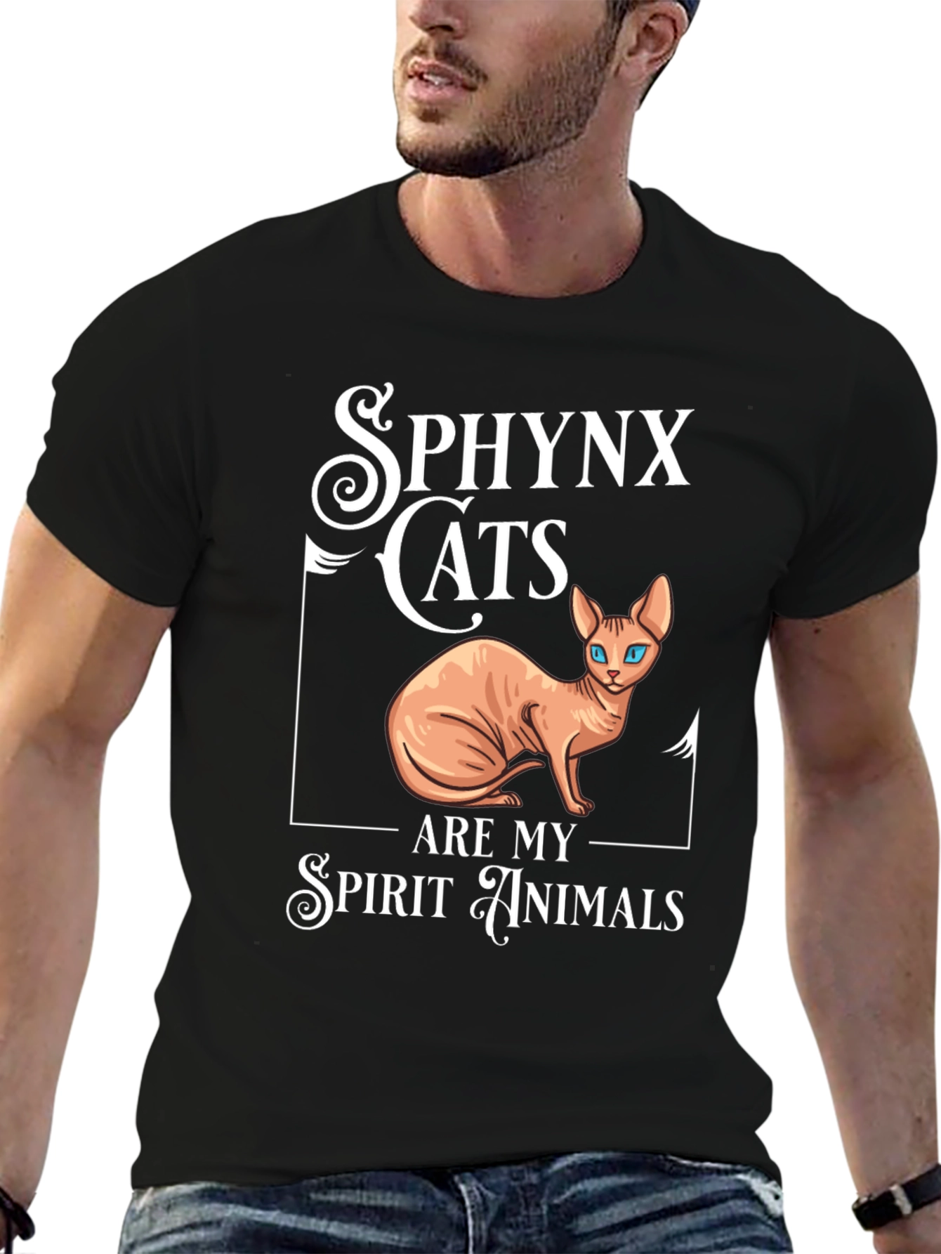 Sphynx Cat Spirit Animal Graphic Tee