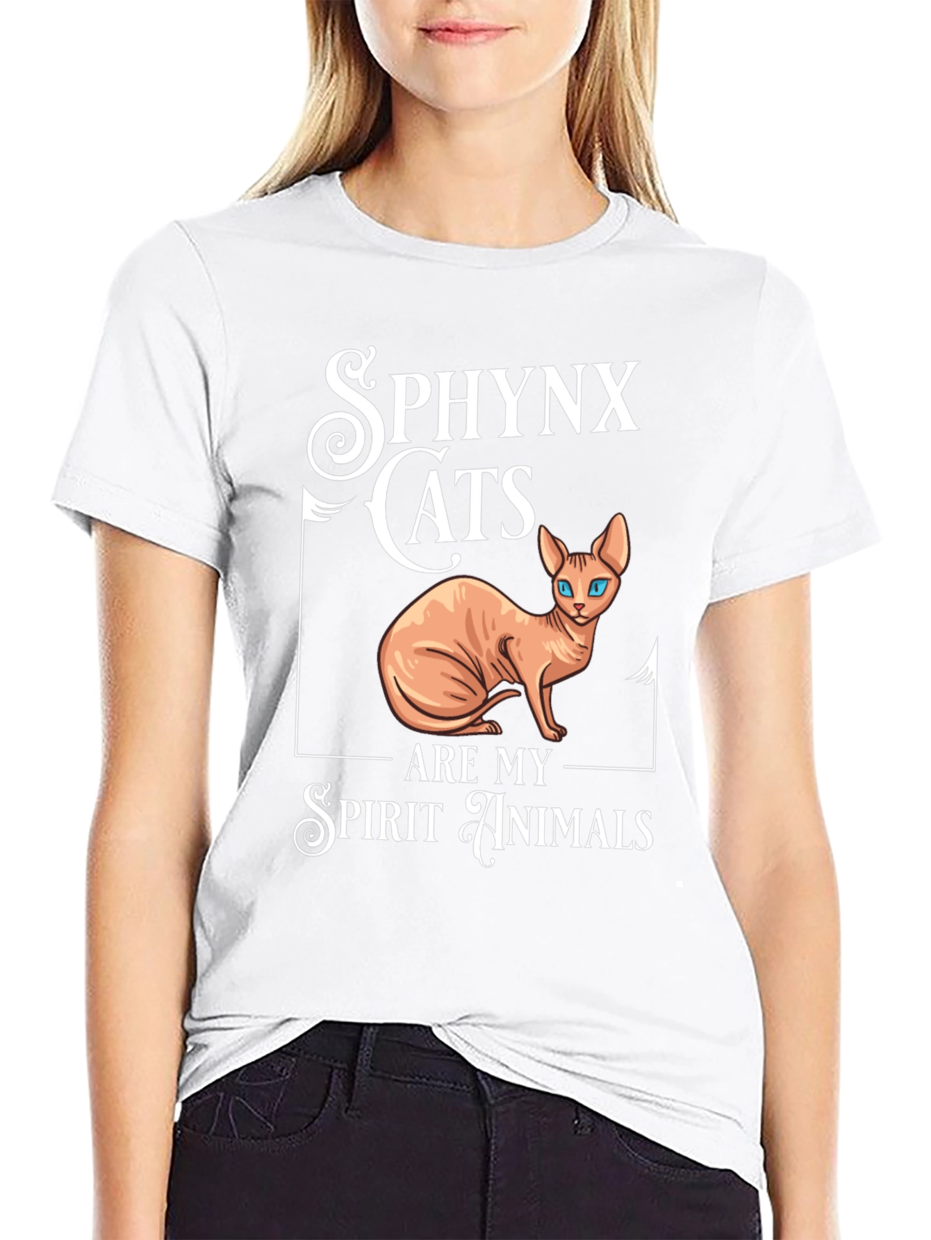 Sphynx Cat Spirit Animal Graphic Tee