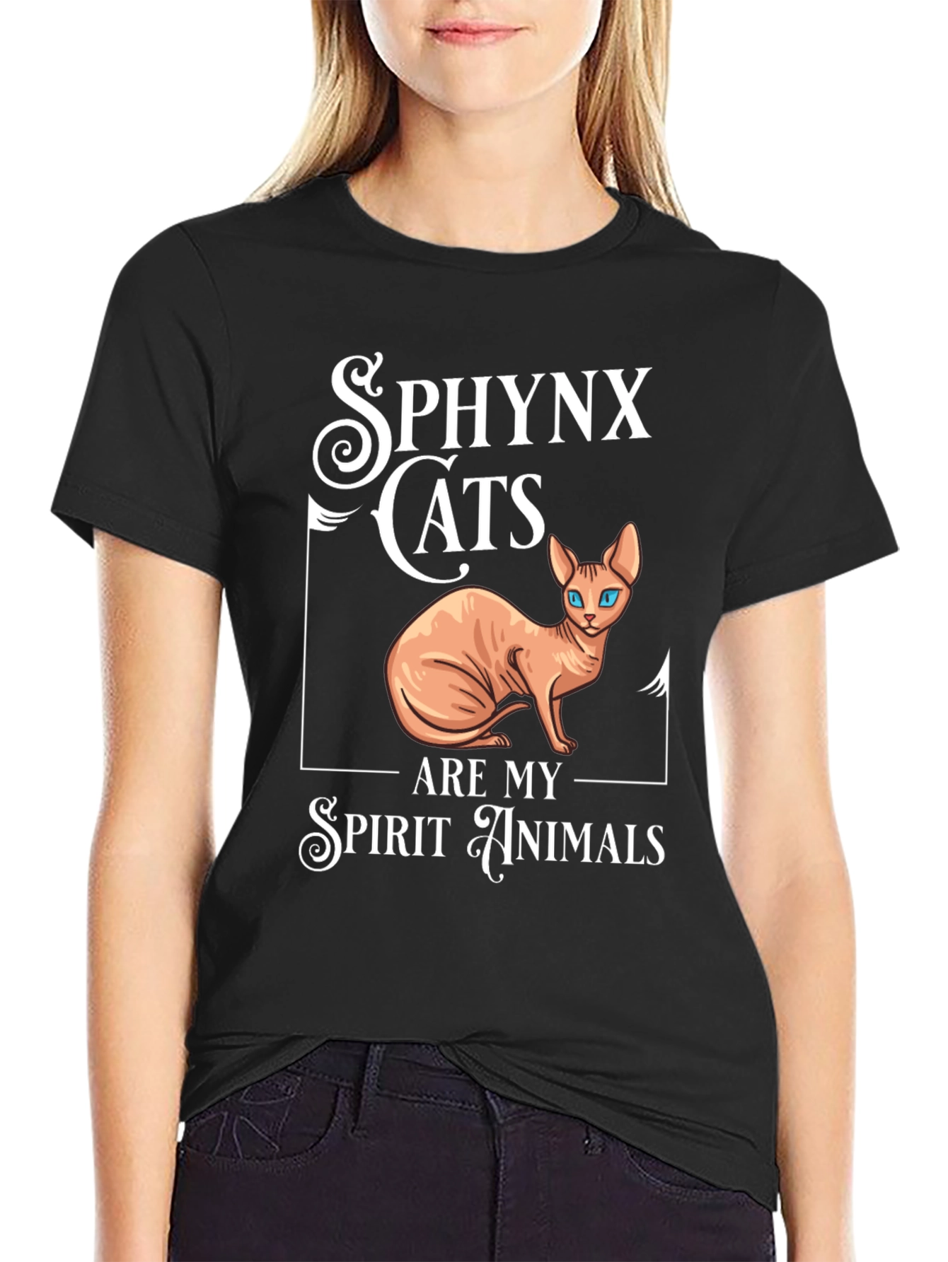 Sphynx Cat Spirit Animal Graphic Tee