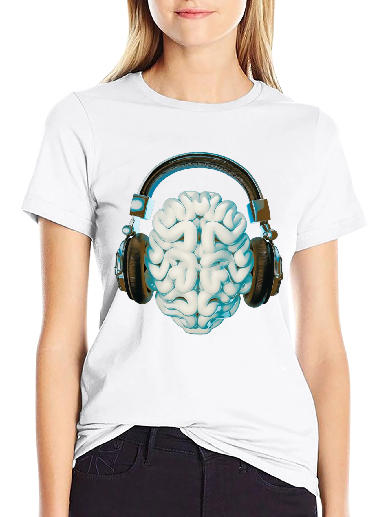 Brain Music Headphones T-Shirt
